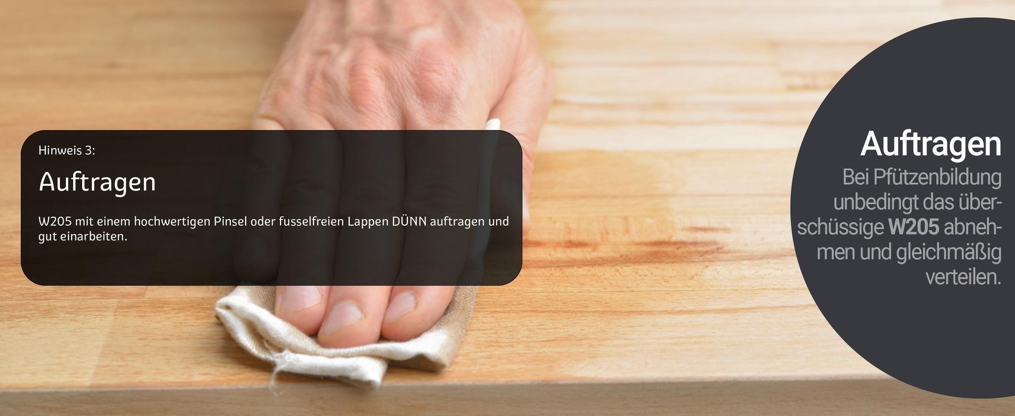 Hinweis 3: Auftragen