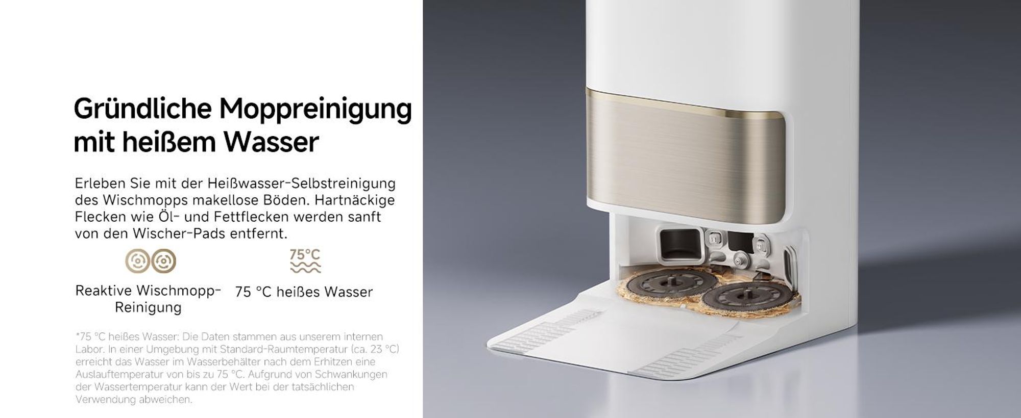 Dreame L50 Pro Ultra Staubsauger Roboter mit Wischfunktion,19500Pa Saugkraft,360°LiDAR Navigation,KI-Hindernisvermeidung,Selbstreinigend,Anti-Tangle
