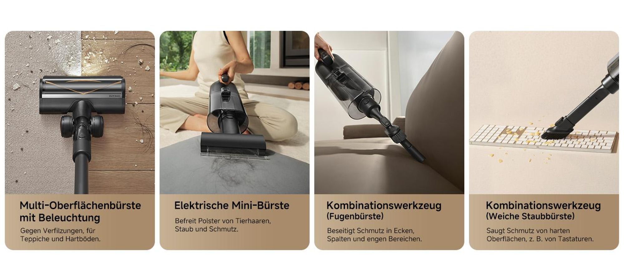 DREAME H14 Dual Nass- und Trockensauger, 5-in-1,180° Liegeposition, 18000 Pa Saugleistung,60 °C heißes Wasser,Reinigung mit zwei Kanten,App-Steuerung