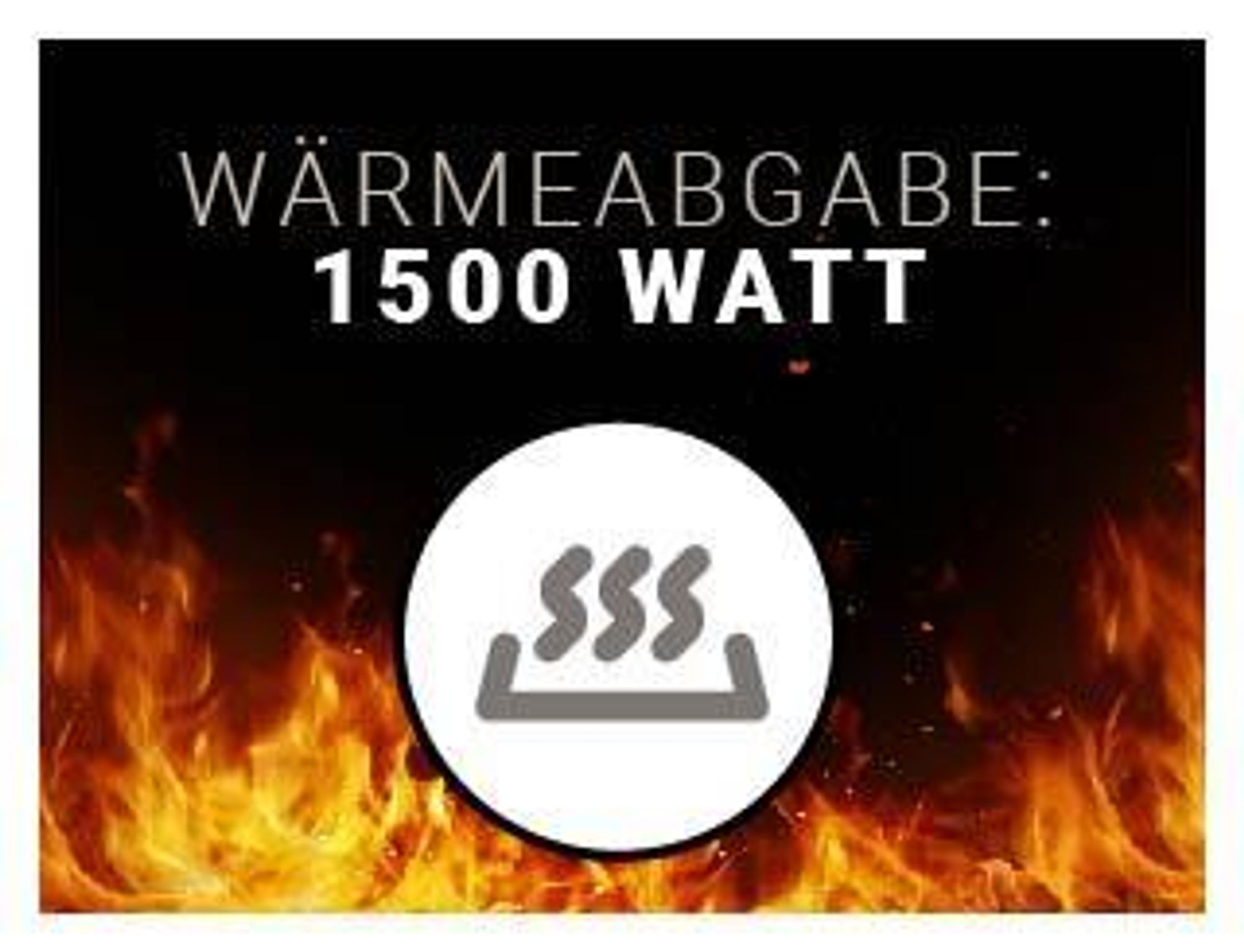 Elektrokamin Einbaukamin BALDERIA Athena 72 – Heizung bis 1500 W, schwarz