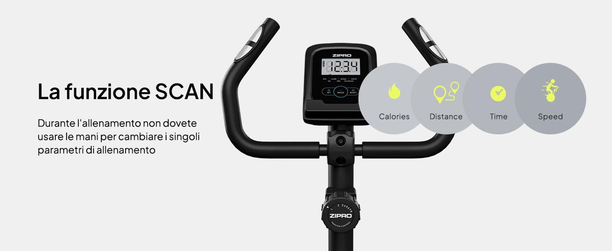 Zipro ZIPRO One S Allenatore per biciclette magnetico