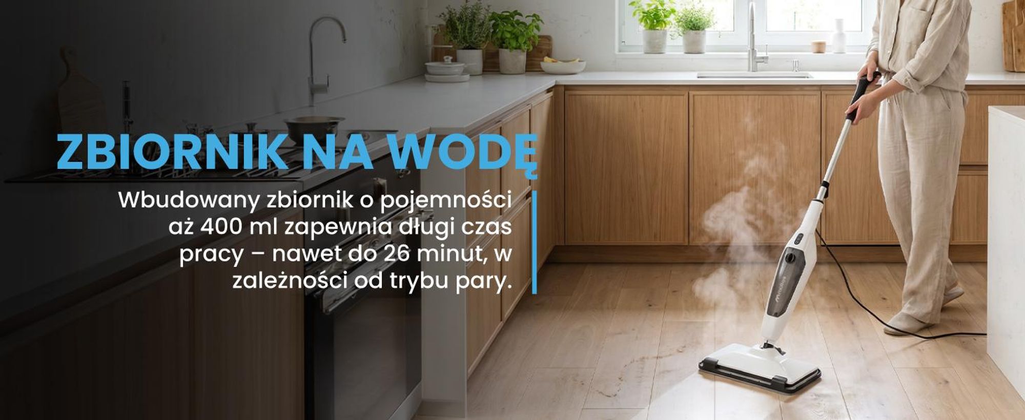 Odkurzacz parowy wielofunkcyjny 2000w mop do podłóg tapicerki z akcesoriami