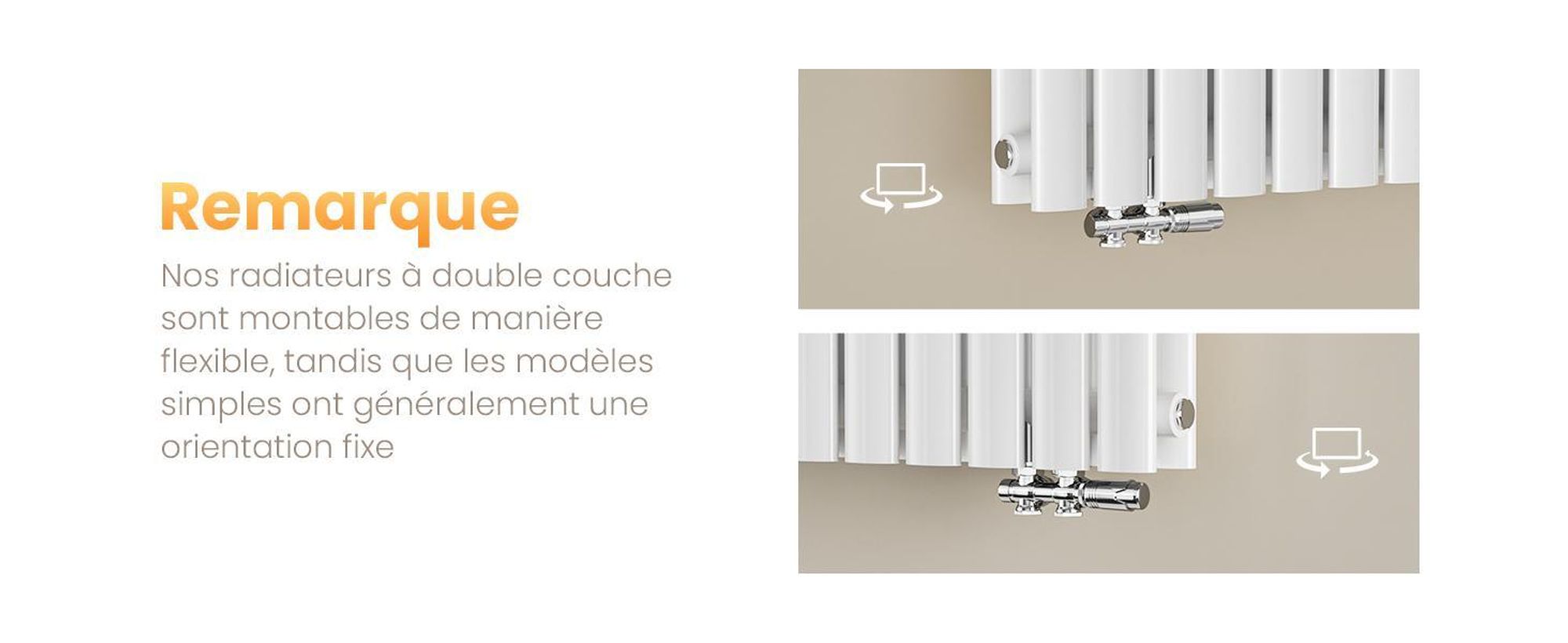 EMKE Radiateur tubulaire design pour eau chaude Raccordement central Vertical Ovale Monocouche 427 Watts 24cm x 160cm Blanc sans thermoplongeur