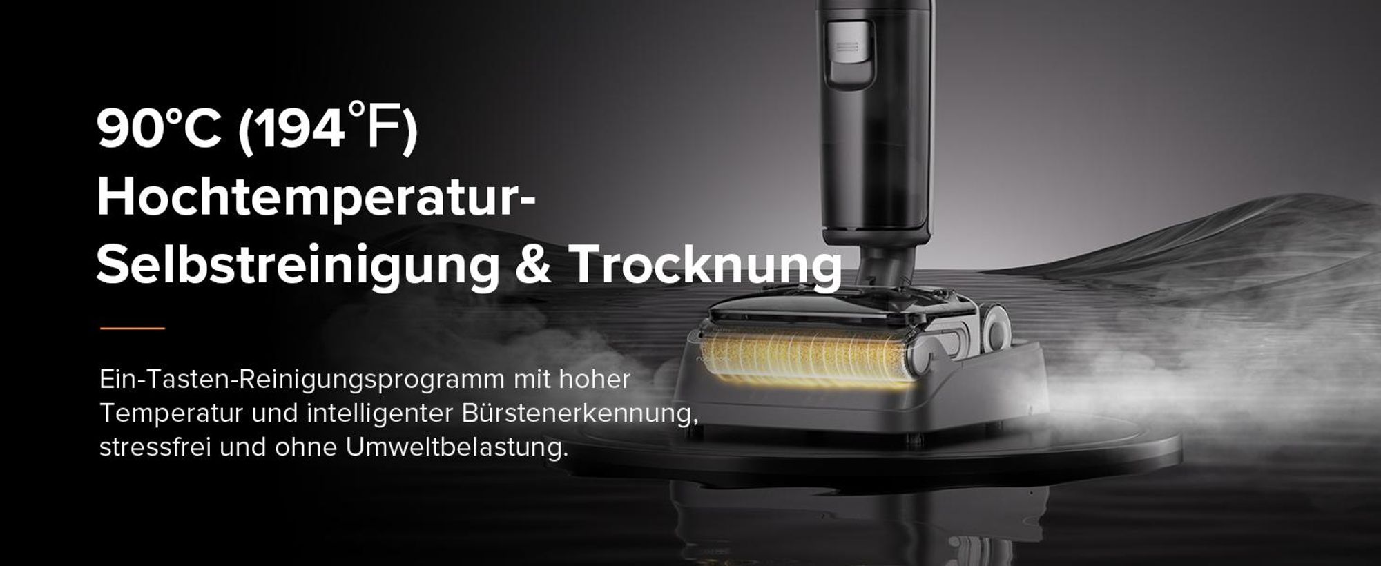 Roborock F25 ALT Nass-Trocken-Sauger 20.000 Pa mit KI-unterstützten Rädern, Hochtemperatur-Selbstreinigung & Heißluft-Trocknung (90°C)