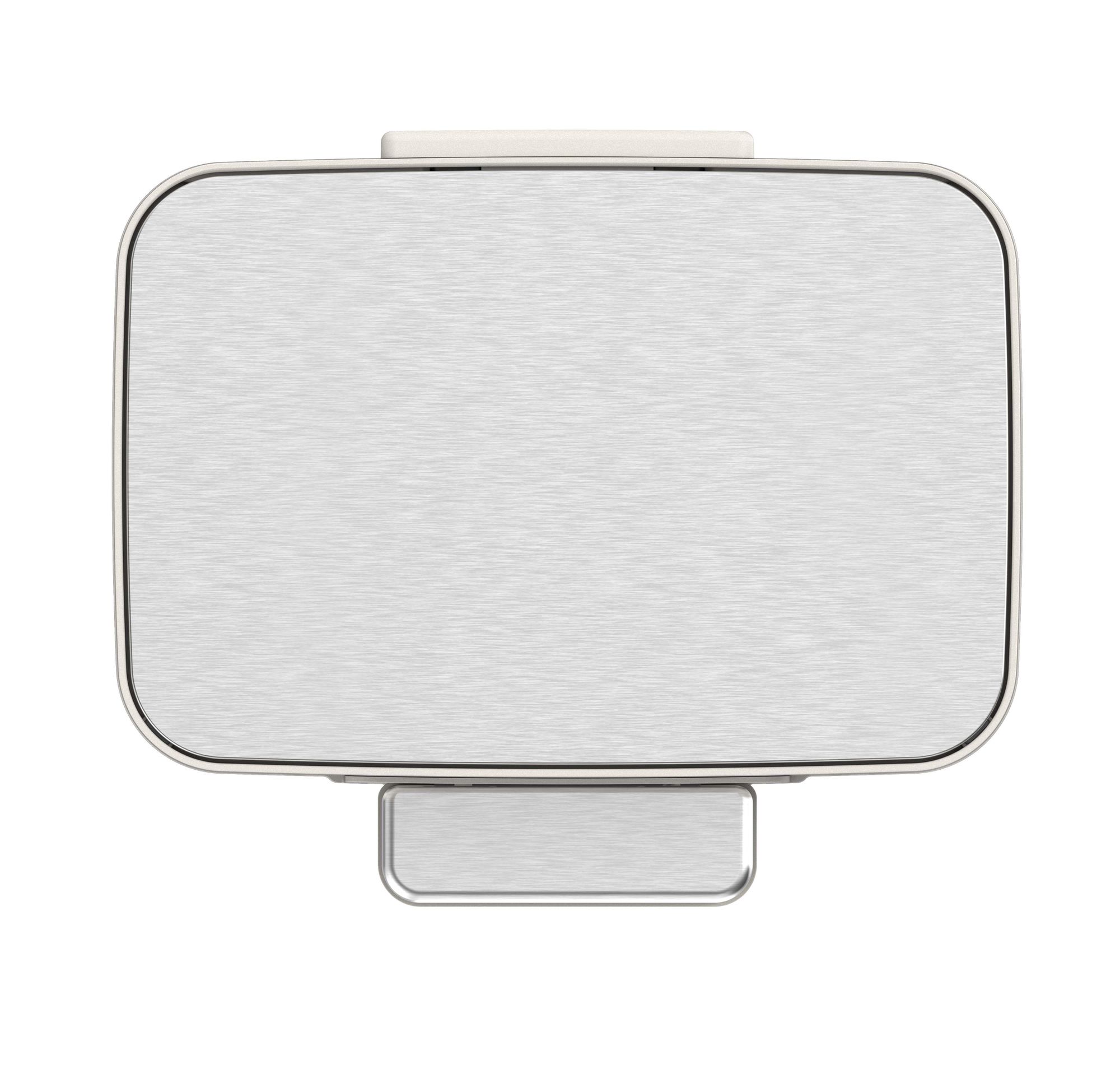 EKO - Marina Poubelle à pédale 30 litres - Acier inoxydable Plastique - Blanc crème