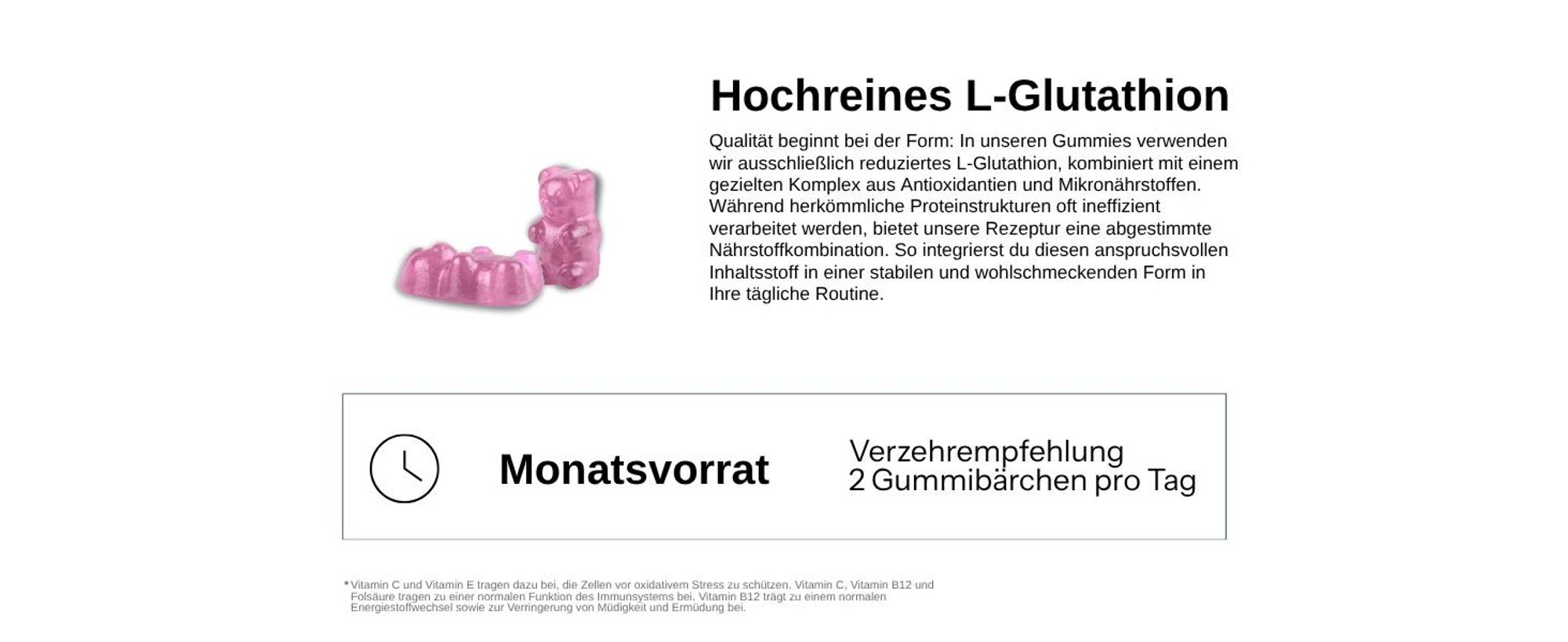 Glutathion Gummibaerchen: Qualitaetsmerkmale im Ueberblick