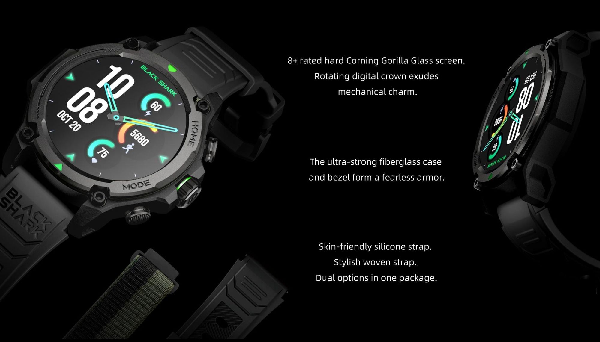 GPS smart hodinky BLACK SHARK GS3 1,43" AMOLED GPS 21 dní Farba Zelená