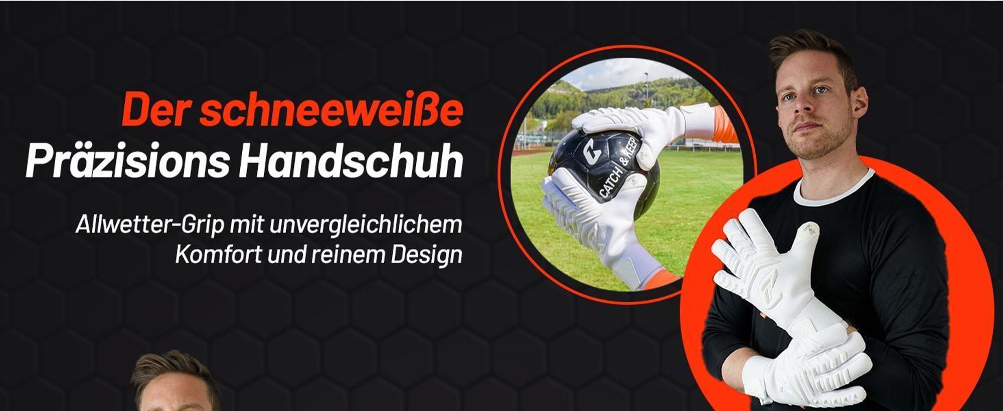 Catch & Keep Artico Sensation 100 Torwarthandschuhe Herren weiß Gr 9,5