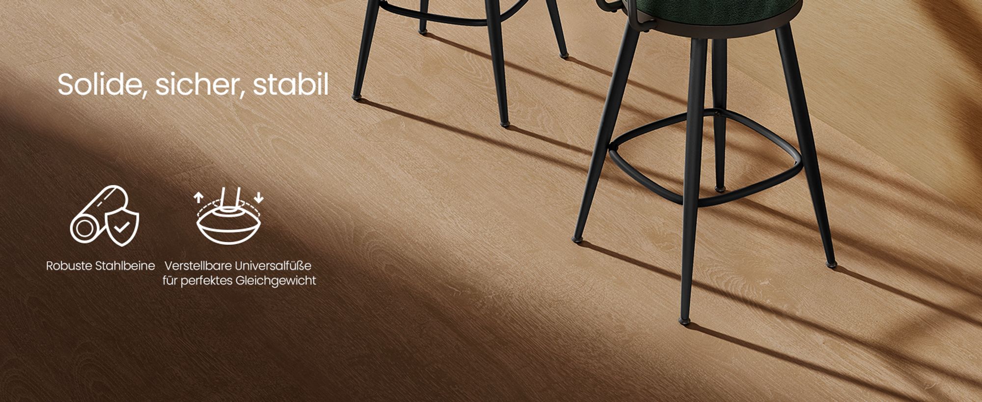 VASAGLE EKHO Kollektion - 360° drehbarer Barhocker, 2er Set, Hocker mit Rückenlehne für Kücheninse