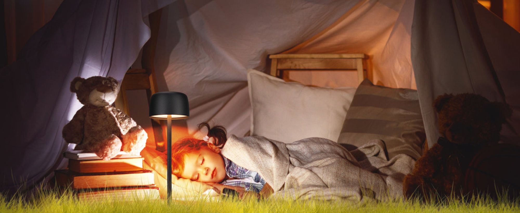 ZMH LED Tischlampe Akku Schwarz 2ER nachttischlampe Kabellos Touch Dimmbar Tischleuchte mit 3 Farbtemperaturen Höhenverstellbar USB Aufladbar Tragbare