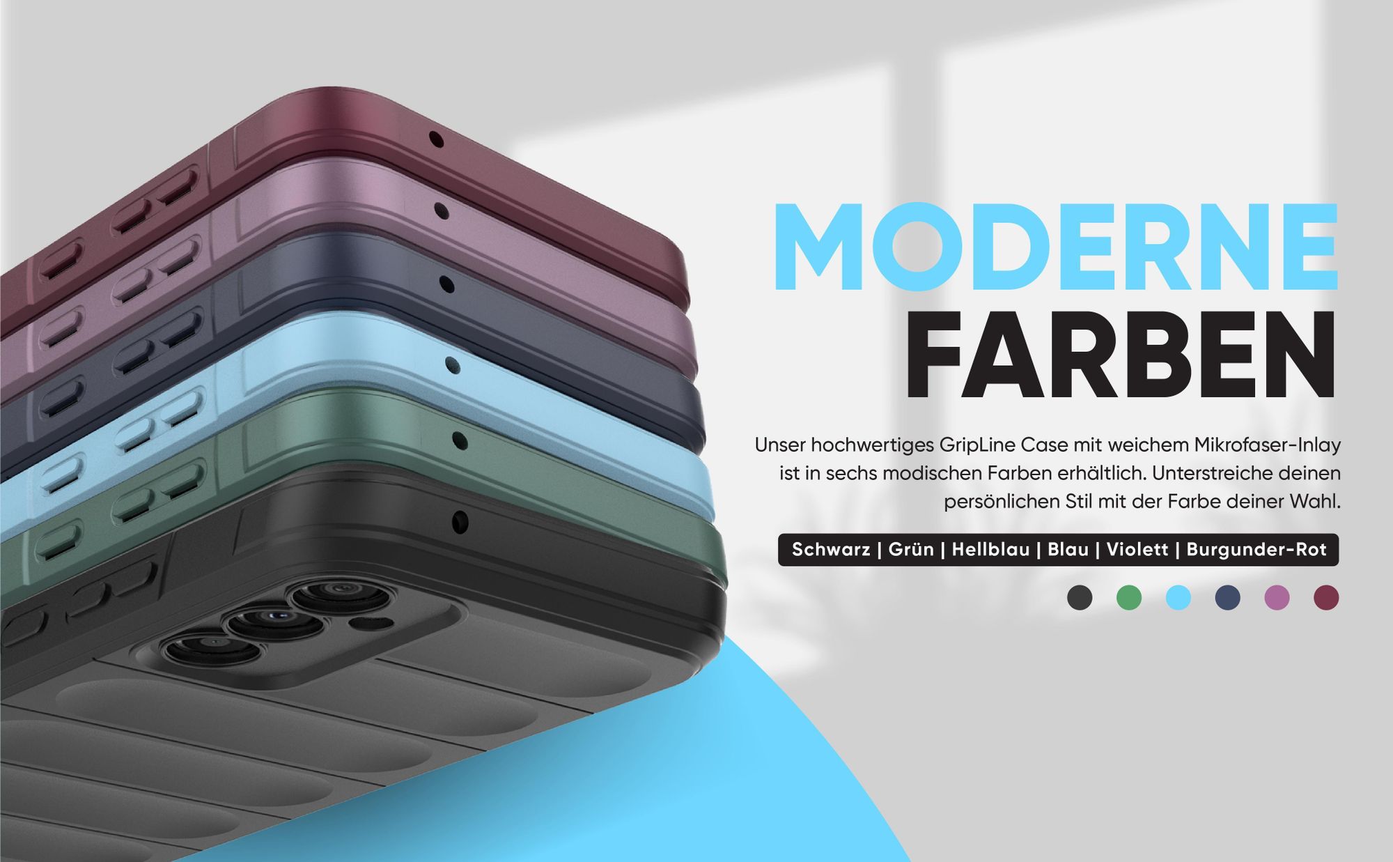Handyhülle für das Samsung Galaxy A34 5G - verschiedene Farben und modernes Design