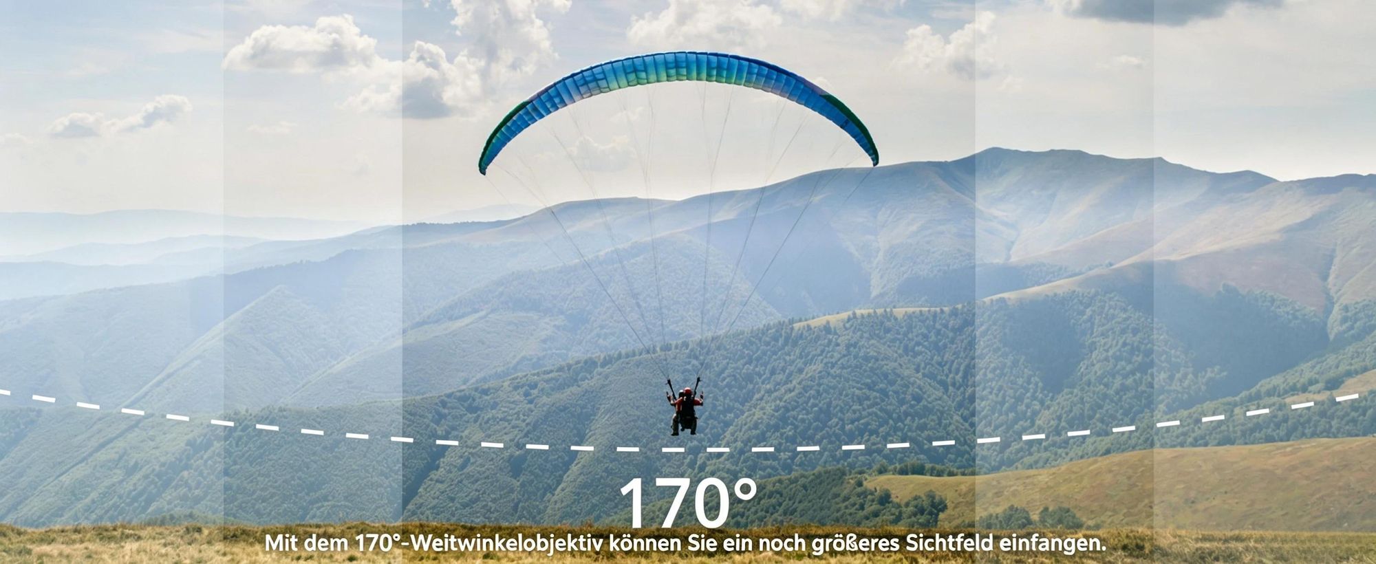 4K Action cam 20MP WiFi Sports Kamera Ultra HD Unterwasserkamera 40m 170 ° Weitwinkel 2.4G Fernbedienung Zeitraffer mit 2 Stk Akkus & 32 GB SD Karte