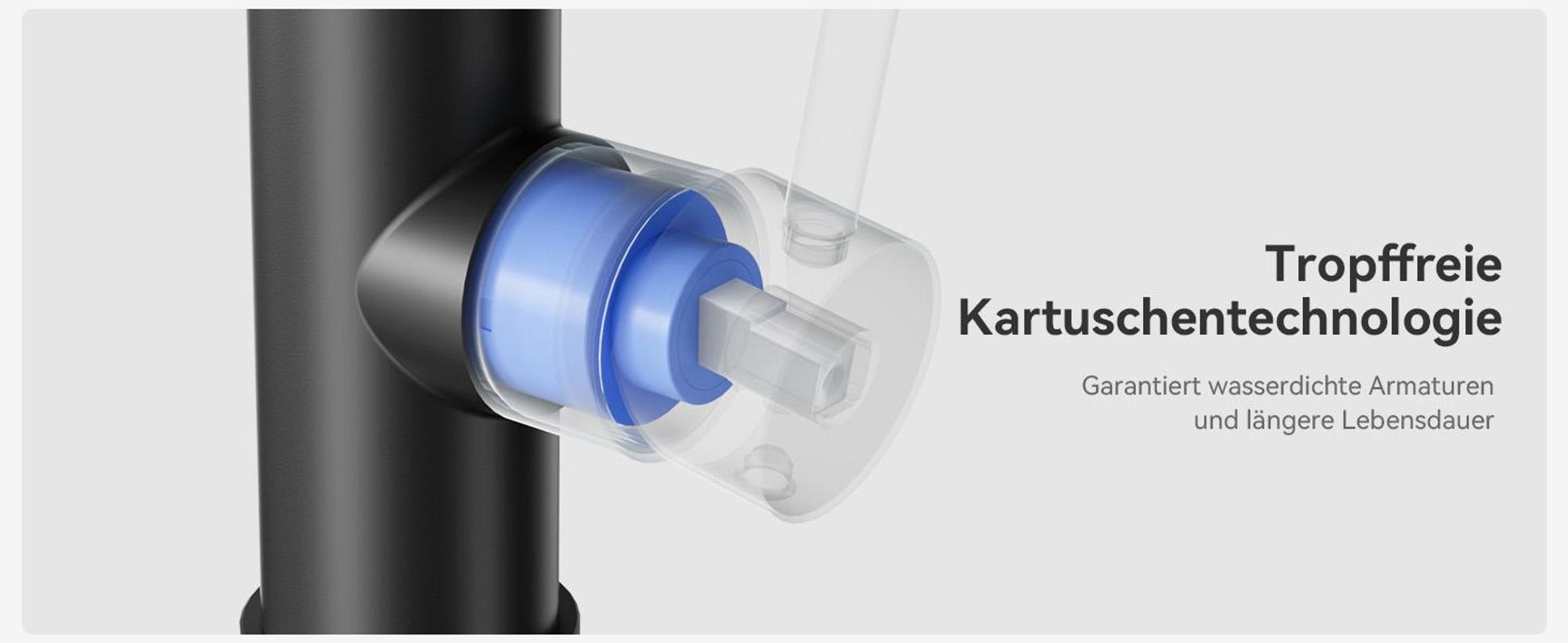 AjieQaQ Wasserhahn Küche ausziehbar, Schwarz, 304 Edelstahl, 2 Strahlarten, 360° schwenkbar, Hochdruck, mit Brause