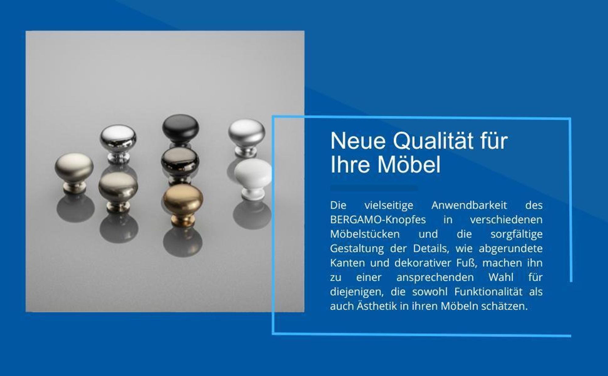 GTV - Knopf BERGAMO ? 3 cm I Möbelknöpfe mit Schrauben I Schrankknöpfe Küchenknöpfe Türknopf Schubladenknauf Griff Möbelgriffe I Champagner