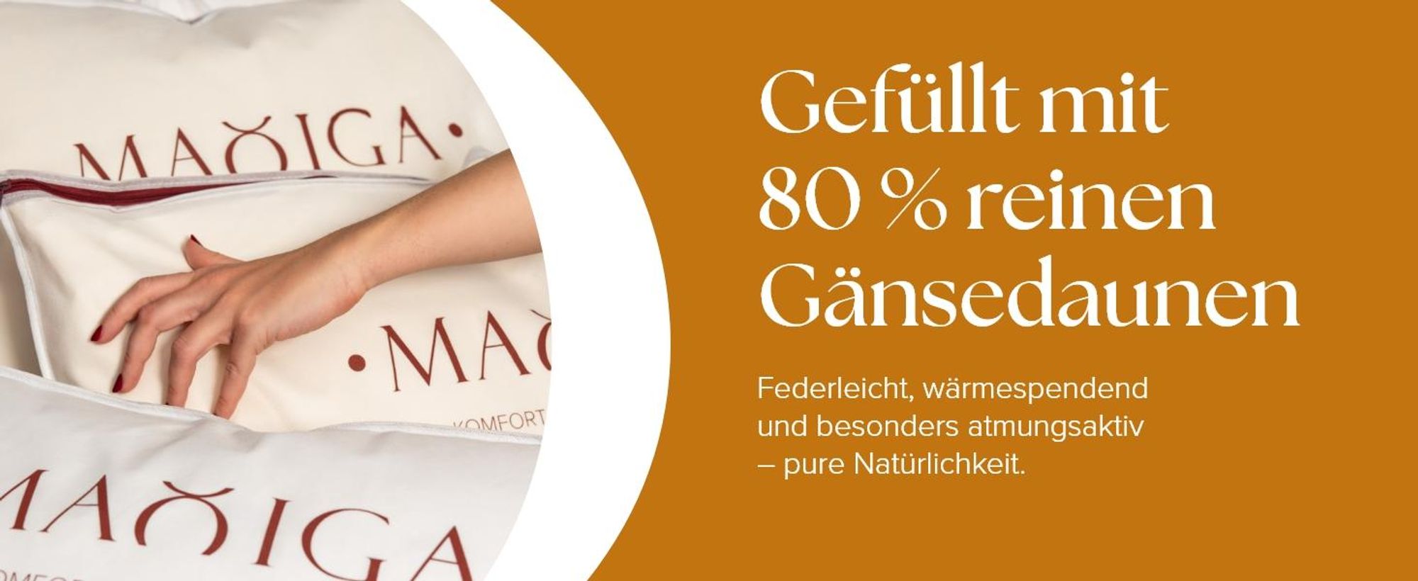 MAXIGA Ganzjahres Daunendecke 155x220 – 80% Gänsedaunen & 20% kleine Daunenfederchen, leicht, atmungsaktiv, waschbar, , allergikerfreundlich