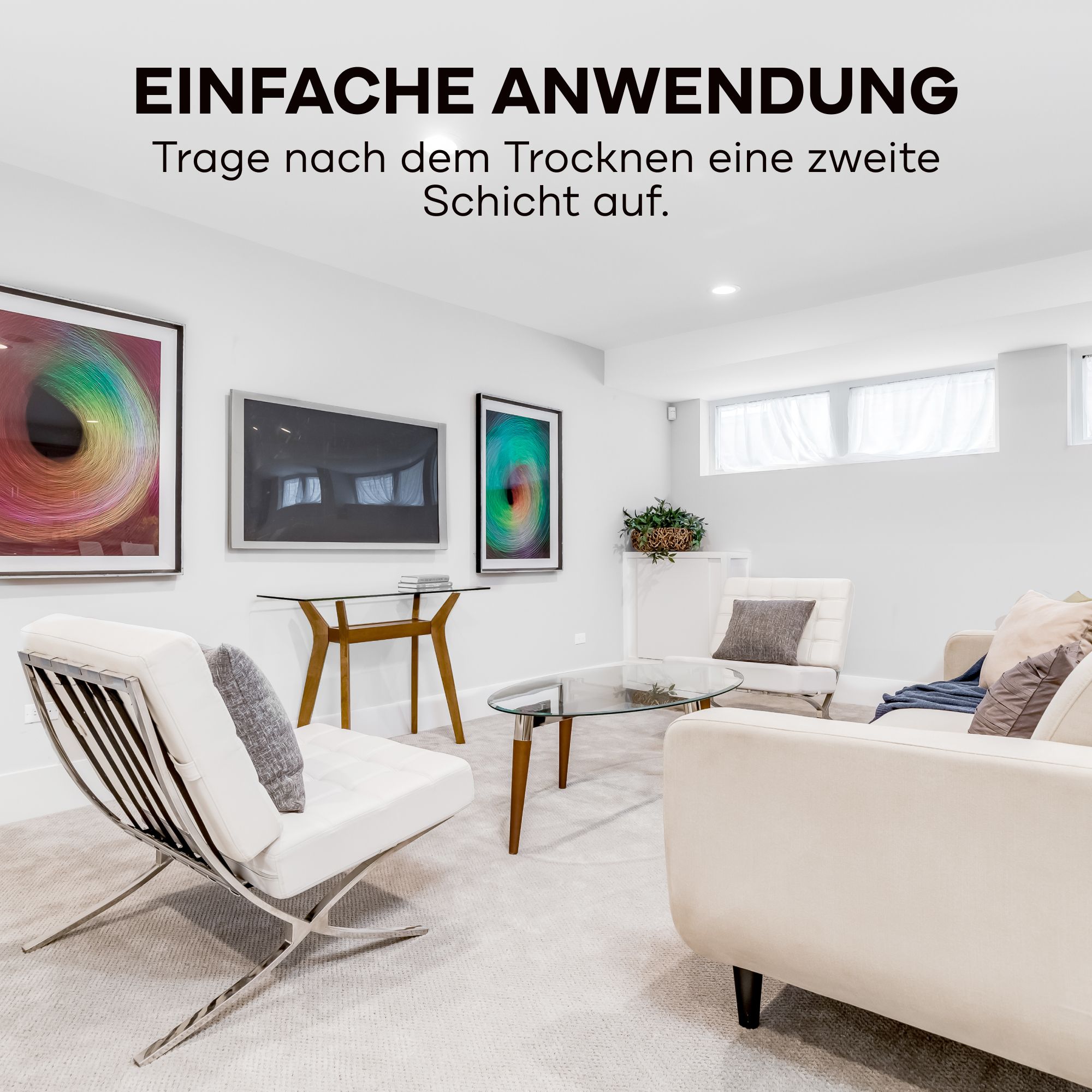 Plid Isolierfarbe LH 0,75 L Weiß – Hochdeckende Innenfarbe für ca. 20 m² – Kellerfarbe, Nikotinfarbe, deckweiß,  Germany