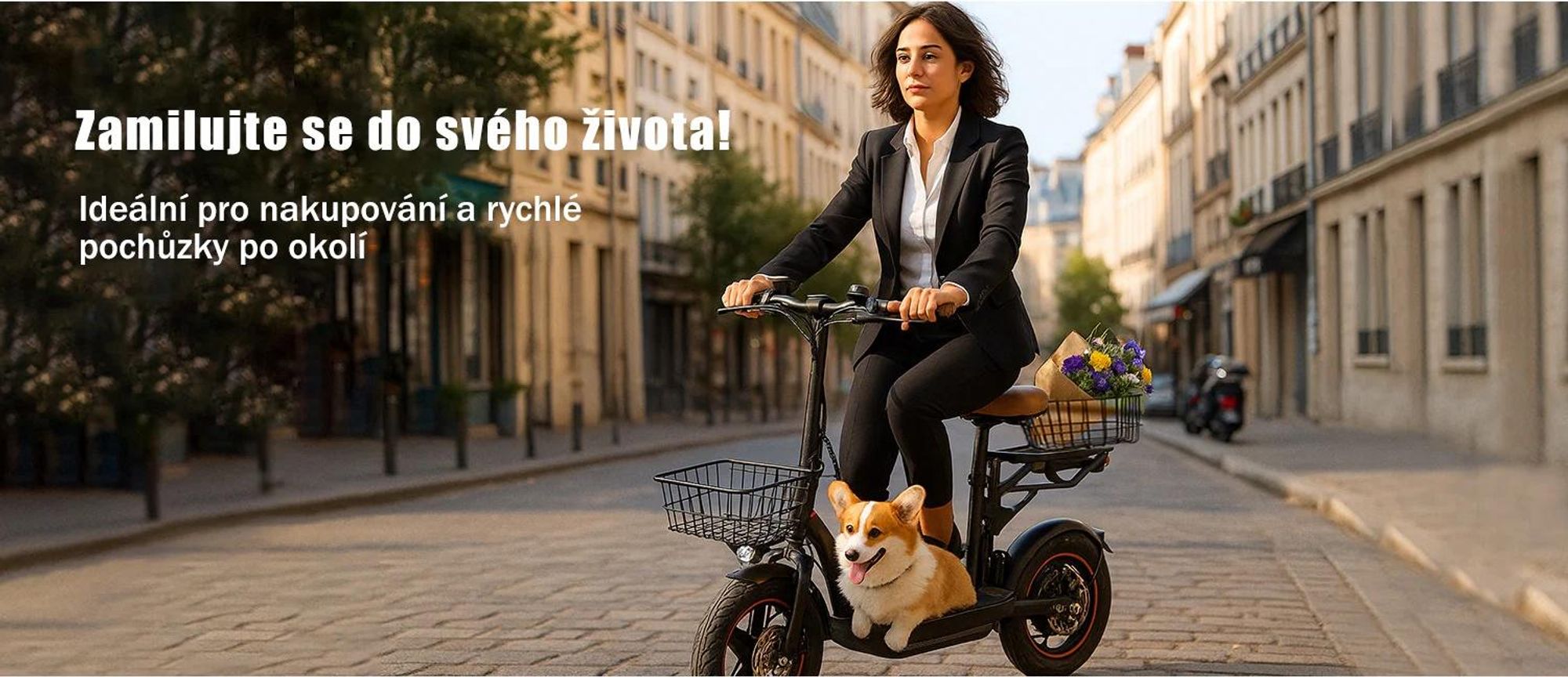 Elektrická Koloběžka GELEIPU C14 - 48V17.5Ah 14'' S Mechanickým Kotoučovým Brzdou A Železným Rámem - Černá