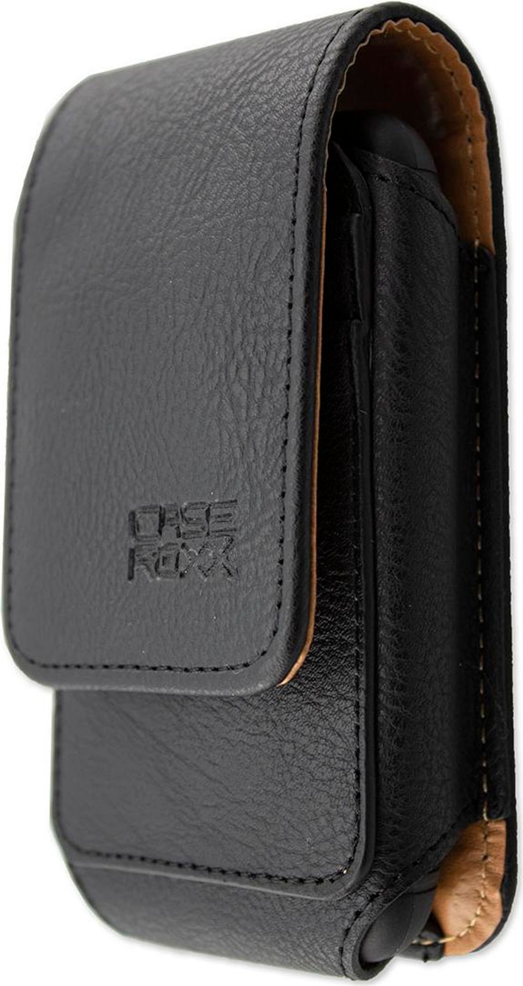 caseroxx Ledertasche mit Gürtelschlaufe für Dexcom G6 Receiver in schwarz Bild 4