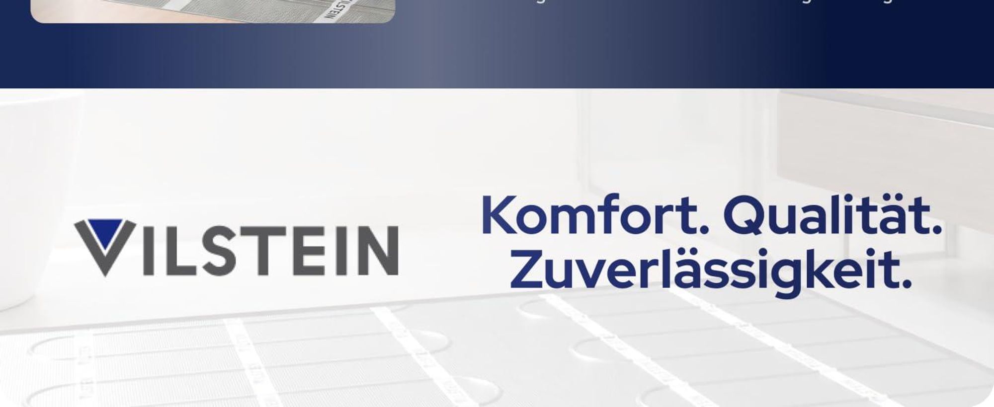 VILSTEIN Aluminium-Fußbodenheizung 150W/m² – Elektrische Heizmatte für Laminat, Parkett & Vinyl, selbstklebend, zuschneidbar, WiFi Touchscreen-Thermostat, Komplettset 15m²