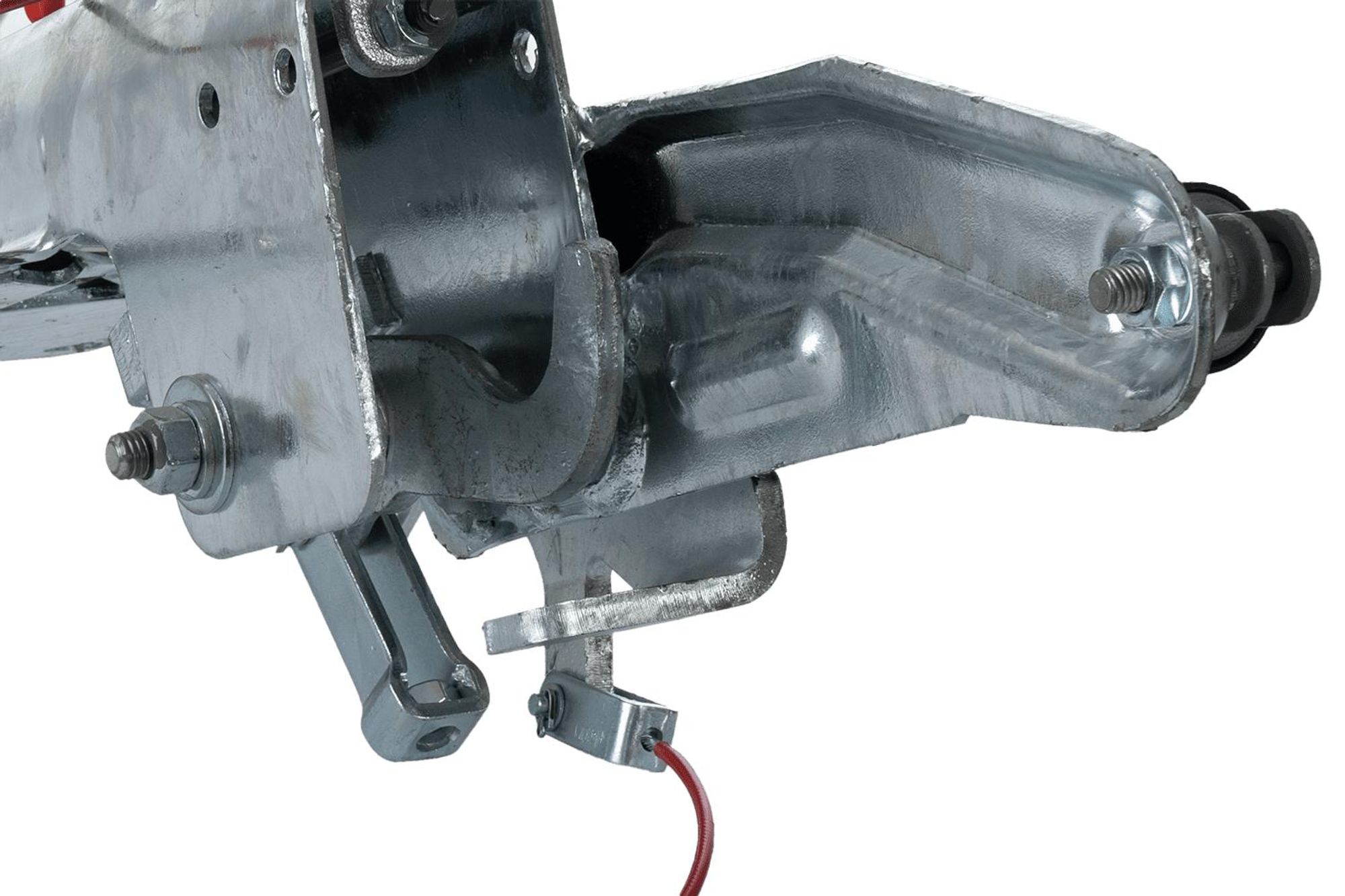 KNOTT Auflaufvorrichtung KF17-C mit Kupplung K20-B, zGG 900-1700 kg, Stützlast 100 kg, Lochbild 166/13, verzinkt, für gebremste PKW-Anhänger