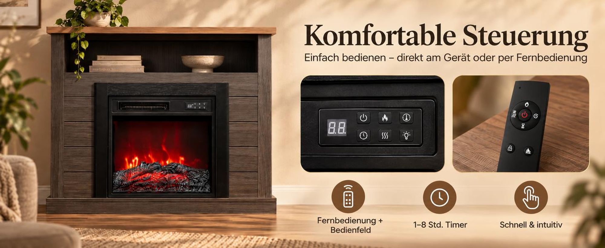 2 verwarmingsstanden 900 W/1800 W – pas de warmte aan naar wens
