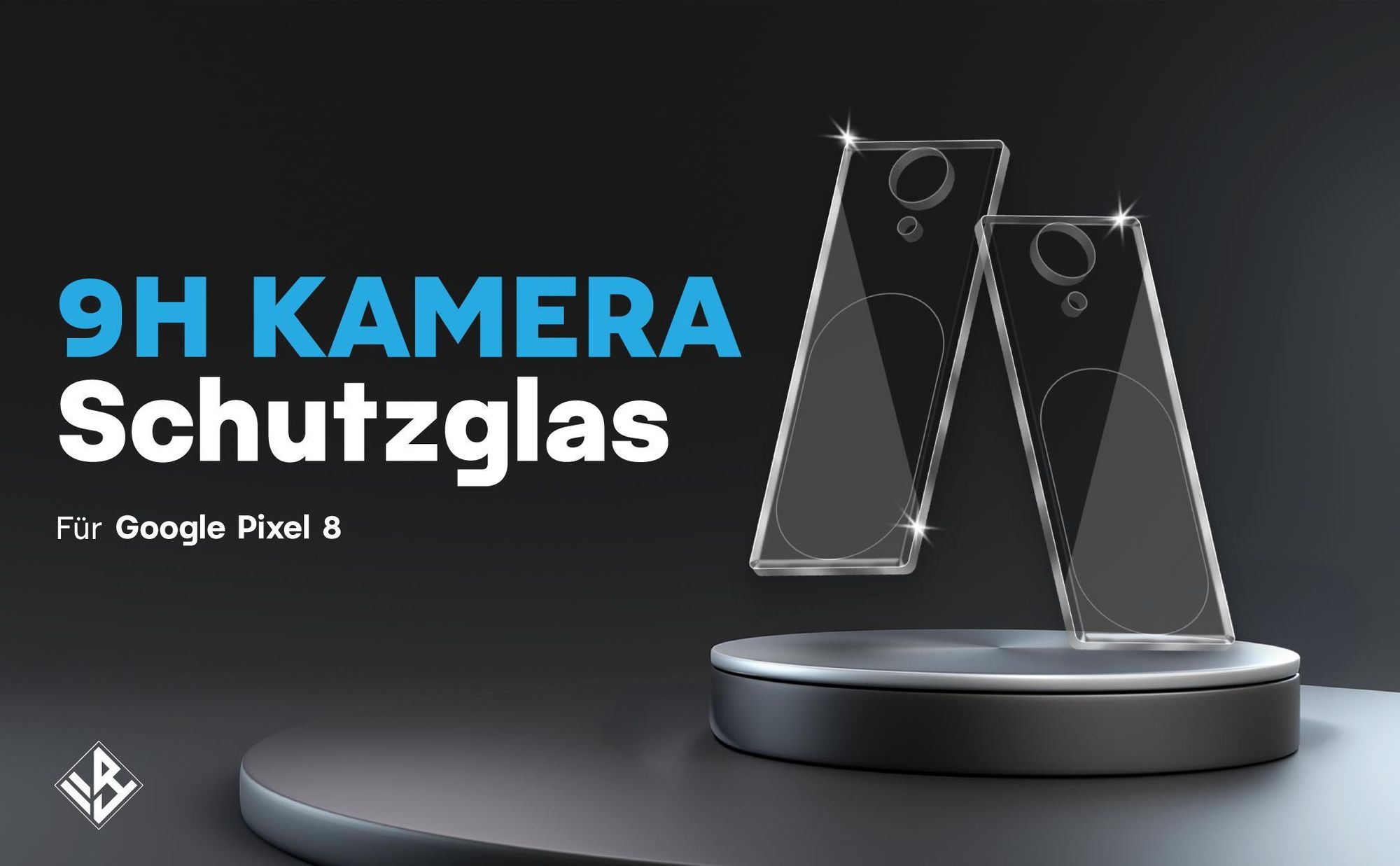 2er Set Kameraschutzglas für Google Pixel 8 in 9H Härte