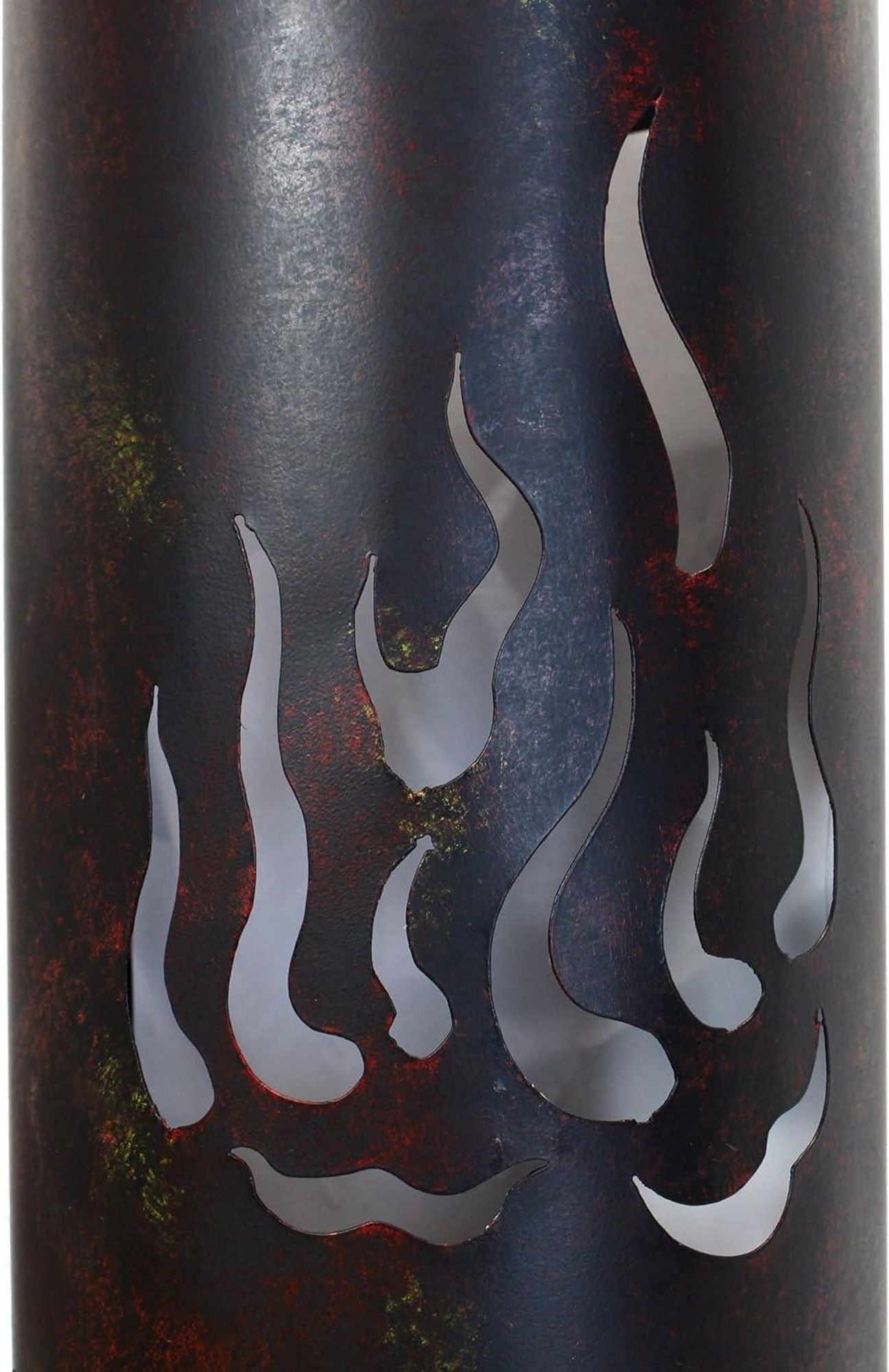 Windlichtsäule "Flammen", 2er Set, Lampe, Leuchte