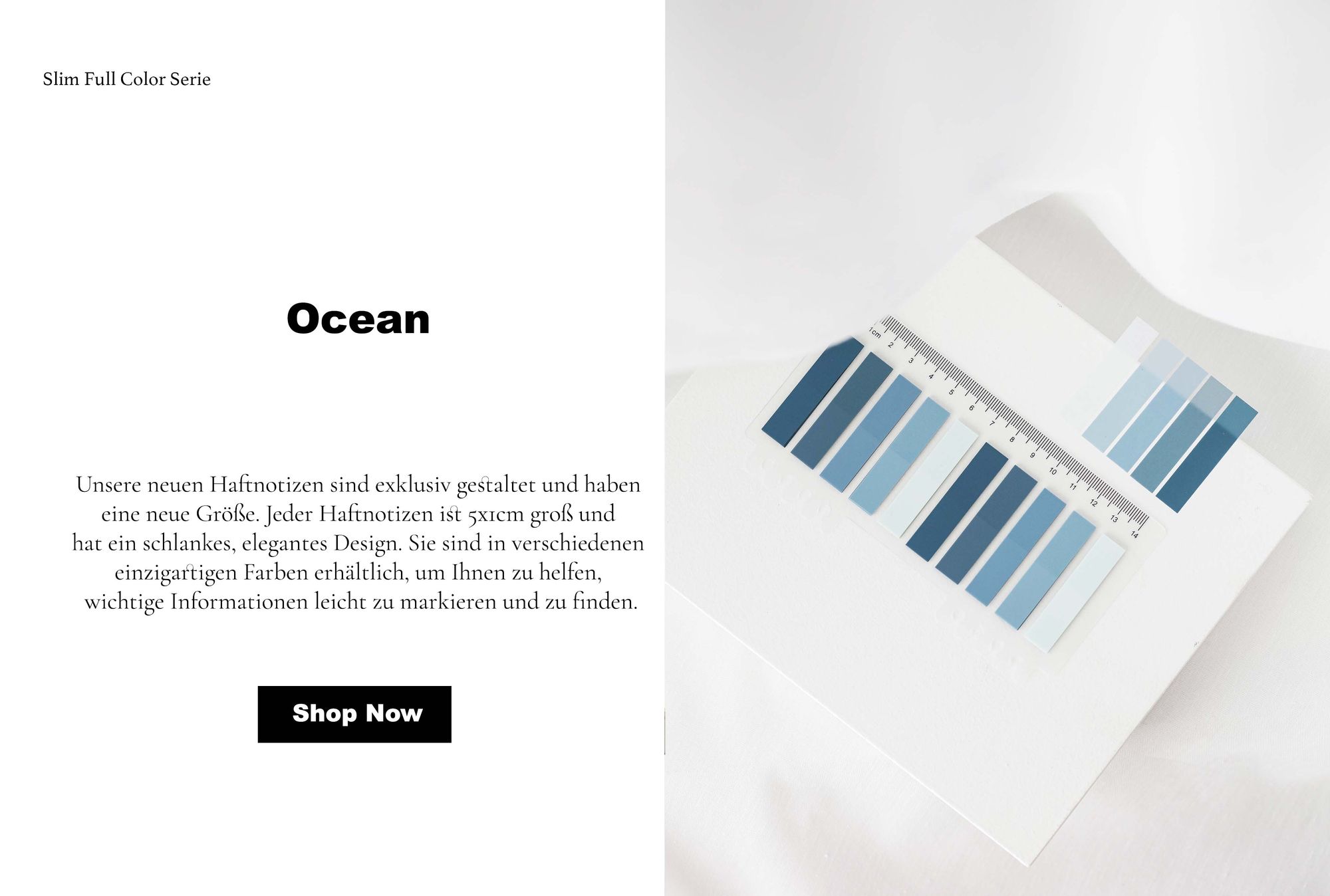 Ordinate-Ocean | Sticky Notes | Index Sticky Notes with Ruler | Page marker | Haftnotizen