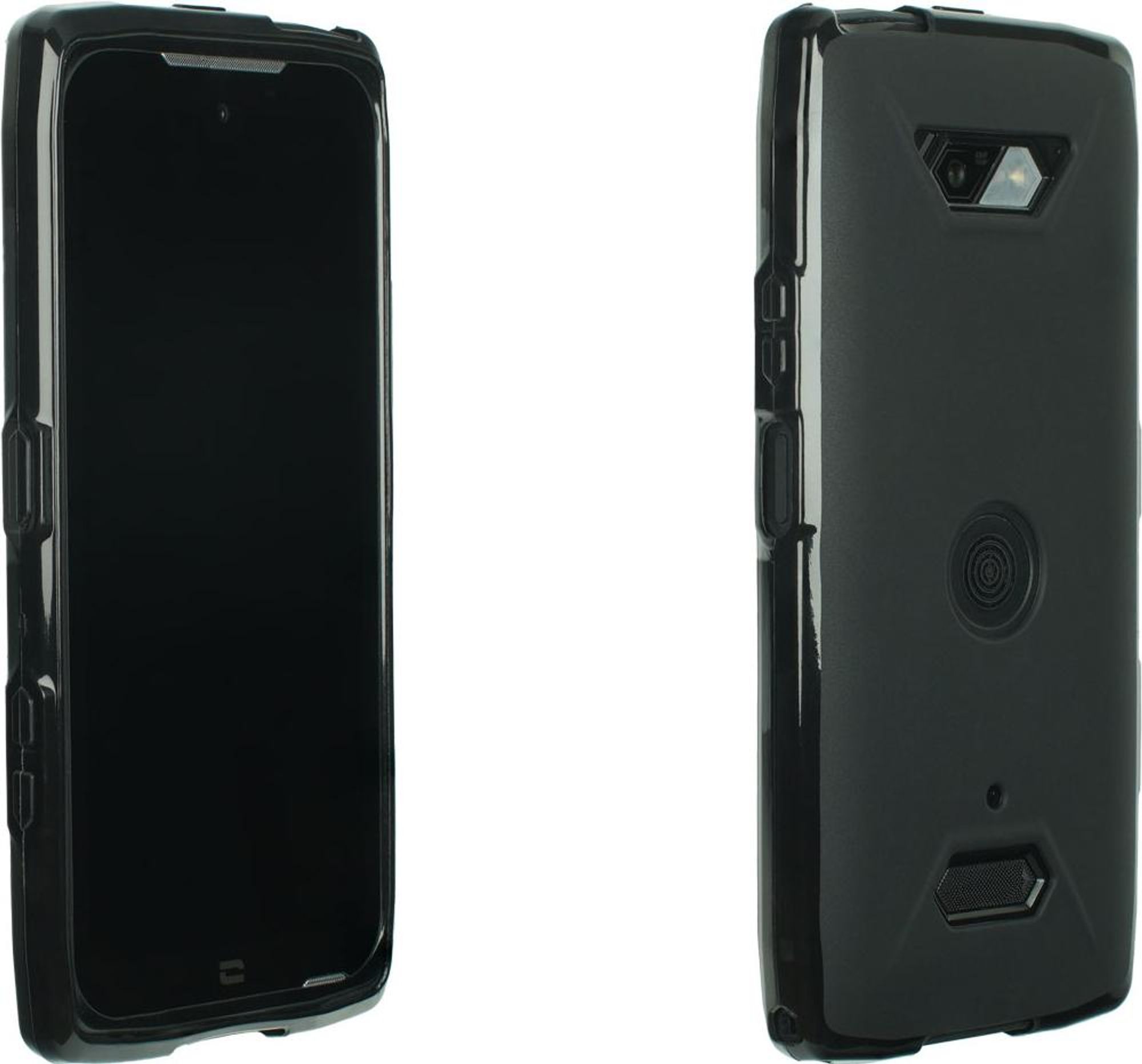 caseroxx Schutz-Hülle TPU-Hülle kompatibel mit Crosscall Core-Z5, Gummi Handy Tasche schwarz Displayschutzfolie Bild 1