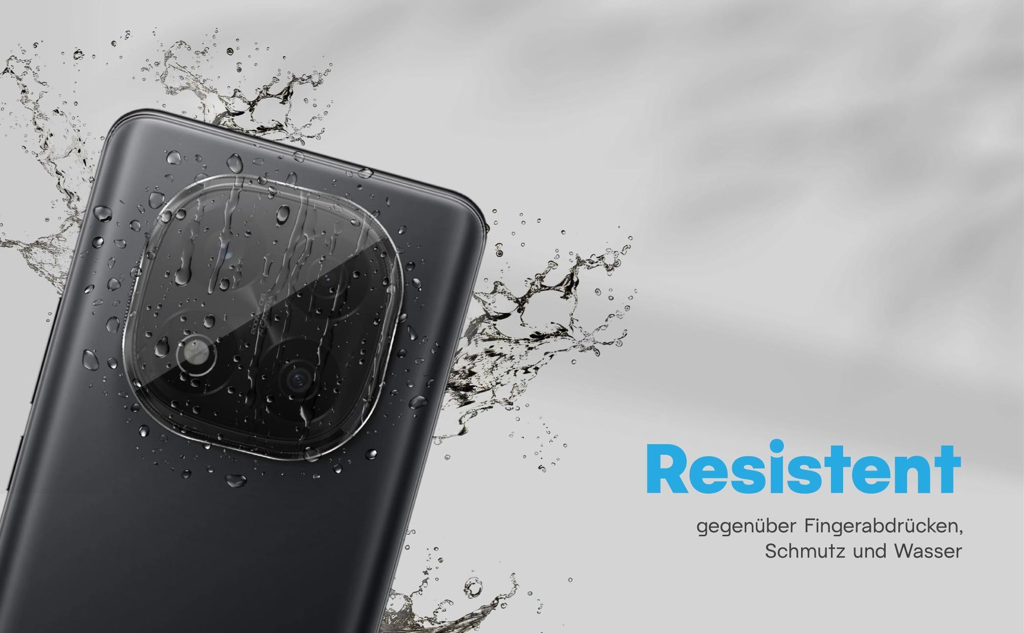 Zweierpack Kameragläser für Xiaomi Redmi Note 14 Pro+ 5G - Resistent gegen Fingerabdrücke