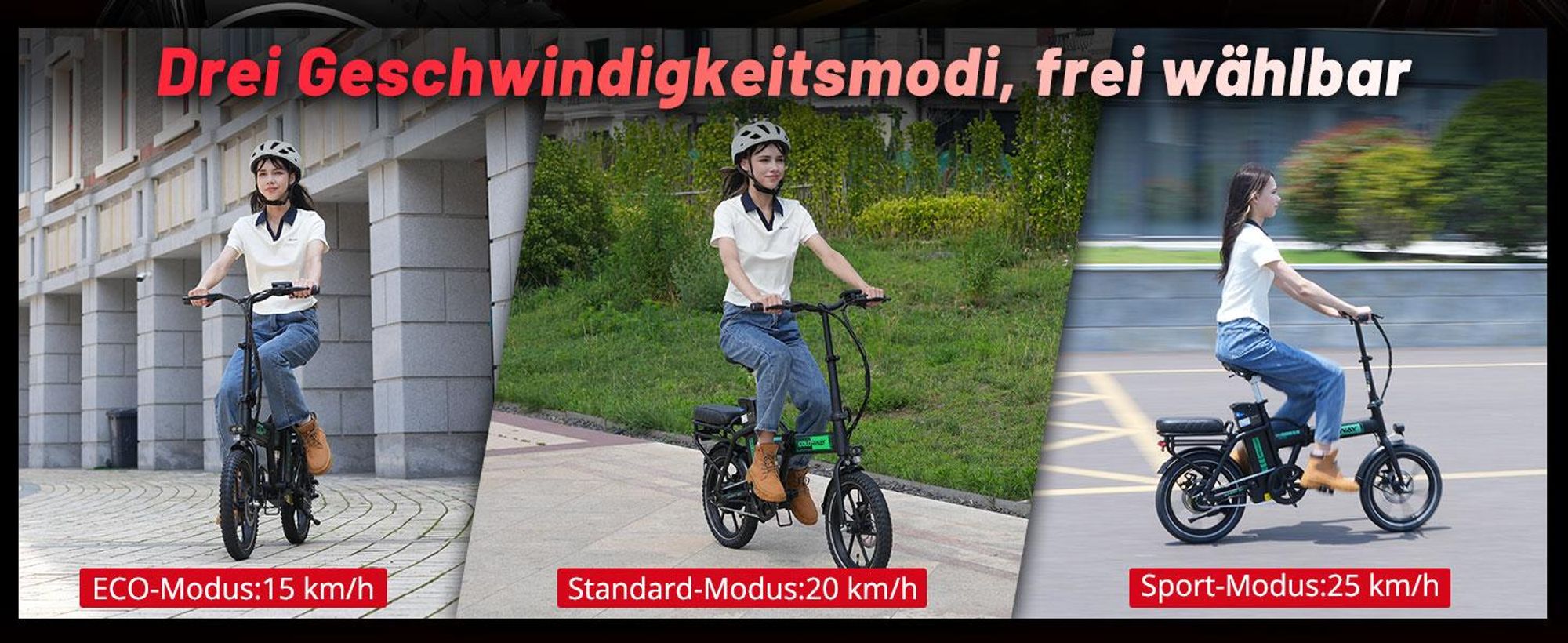 COLORWAY E Bike, 16 Zoll Klapprad E-Fahrrad, 36V 12Ah Lithium-Akku, 250W Motor, Mini-E-Bike mit 35-60km Reichweite für Erwachsene & Jugend