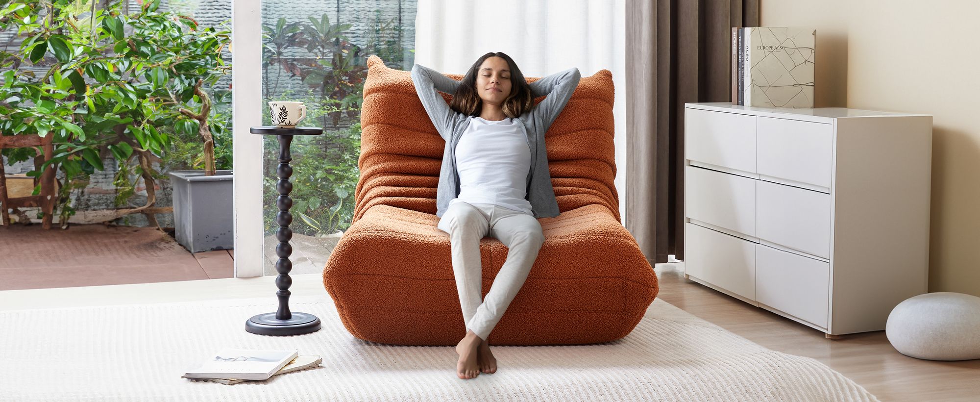 Klassische Sessel, Schlafsofas, sitzkissen boden, Lazy Sofa, Bean bag, für Schlafzimmer, Sitzsack