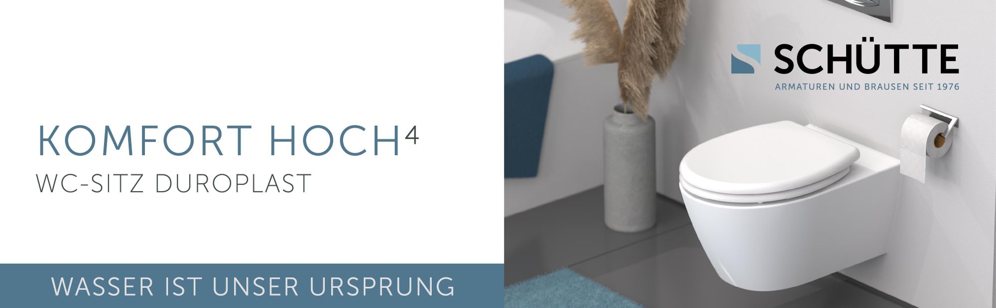 WC Sitz WHITE, Duroplast Toilettendeckel mit Absenkautomatik und Schnellverschluss