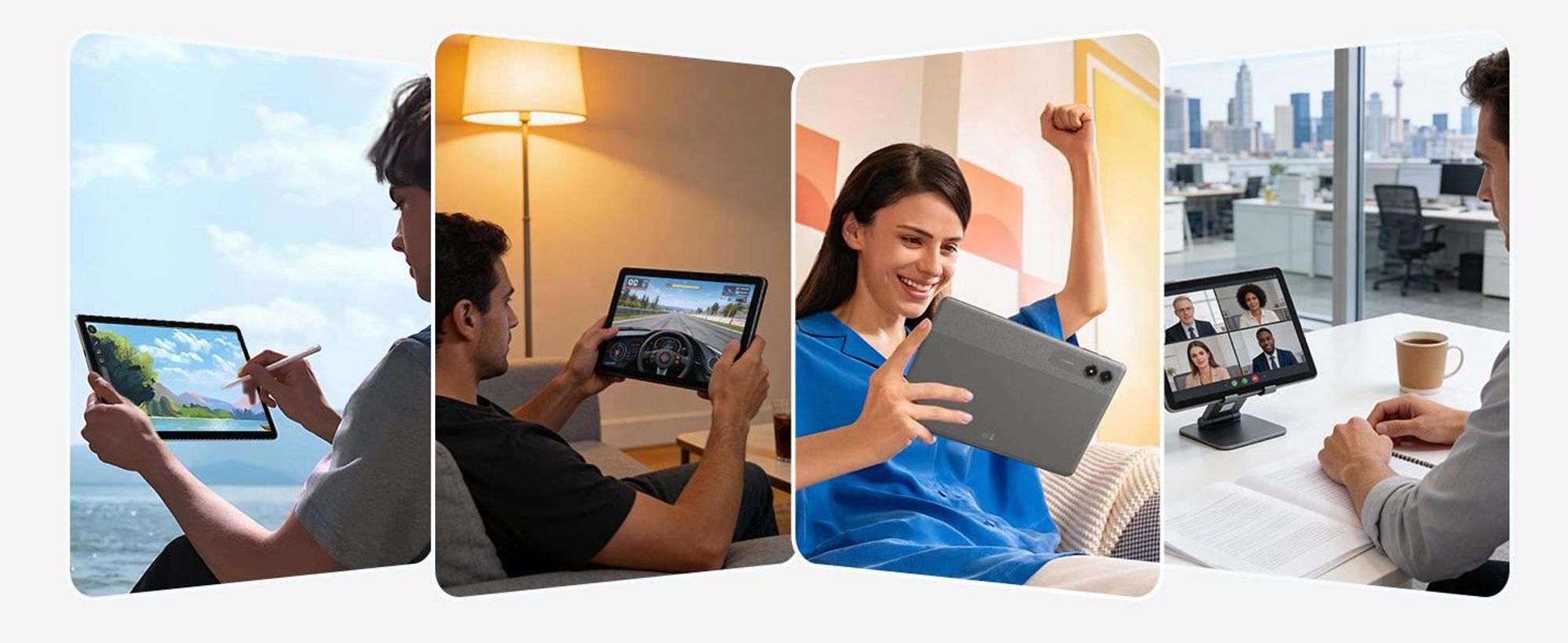 KOBONA-VEKFULPC T50 Tablet mit Stift, Android 16 und Gemini-KI, 11 Zoll, 5G wifi, 24GB(6+18)RAM+128GB, 8000mAh Reverse Charging