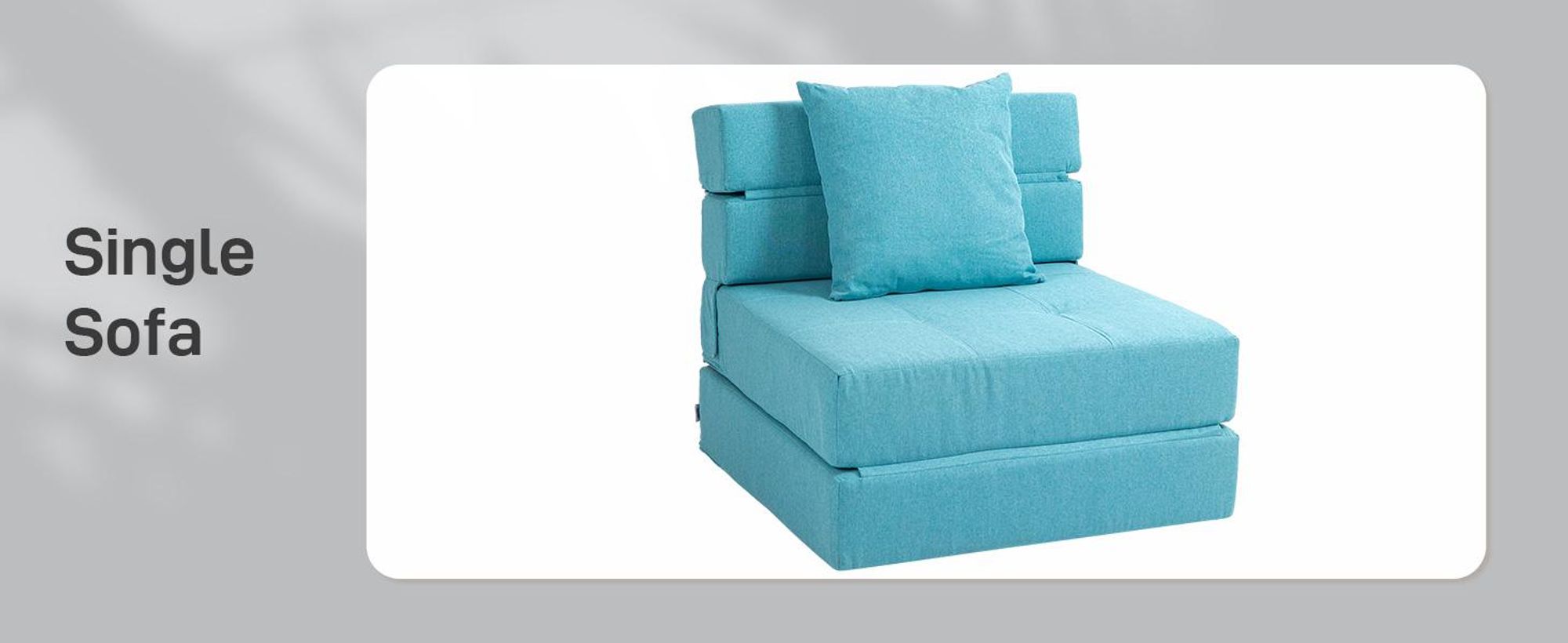 Rozkładana sofa HOMCOM, składany fotel 2 w 1 z funkcją spania, fotel relaksacyjny z poduszką, łóżko gościnne do salonu, sypialni, nośność do 120 kg, kolor niebieski