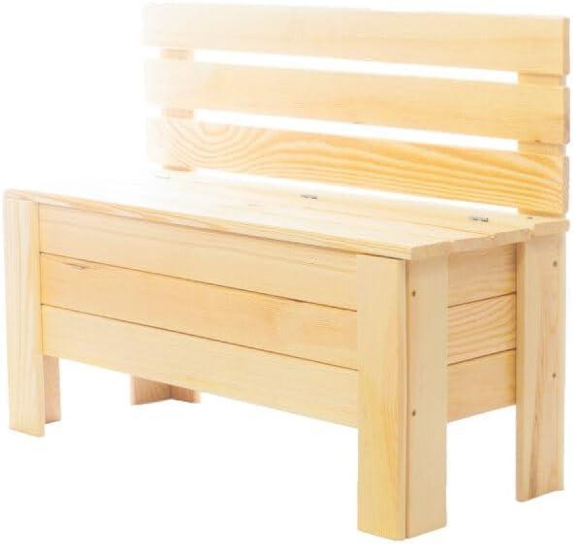 STOLMAK Gartenbox aus Holz 111 l 71x54x29 cm Schwarz Massivholz Kiefer Auflagenbox Kissenbox Holztruhe Sitzbank Gartenmöbel