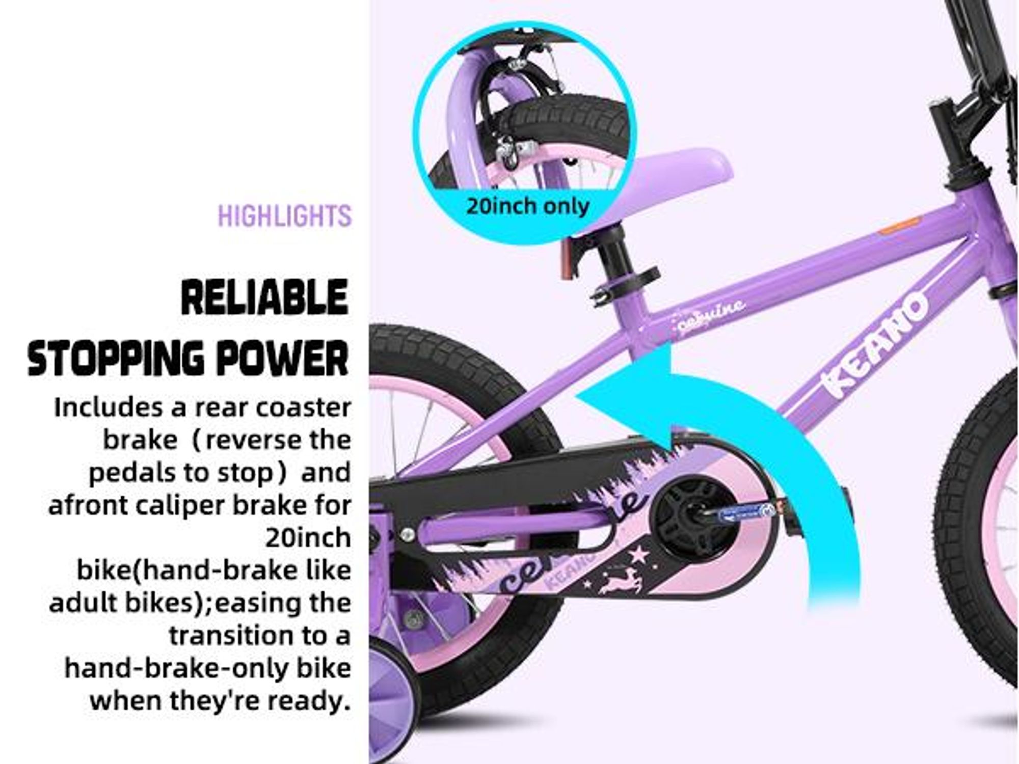 Joystar 14 Zoll-Kinderfahrrad für Jungen und Mädchen im Alter von 3 bis 8 Jahren, Kindergeschenk mit Stützrädern, Korb, geschlossenem Kettenschutz