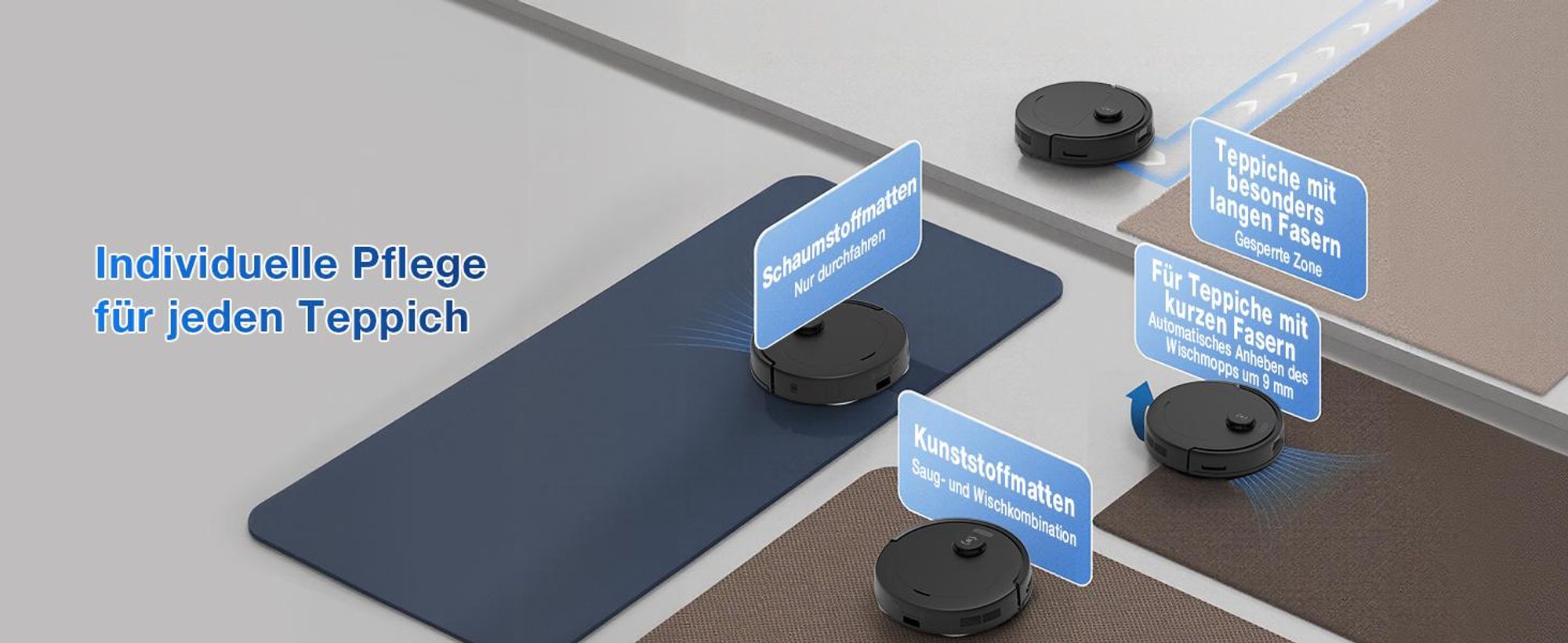 ECOVACS DEEBOT T30e Omni Staubsauger Roboter mit Wischfunktion, 25.000 Pa, ZeroTangle 3.0 Anti-Verheddern, 75°C Moppwäsche, Saugroboter, Schwarz