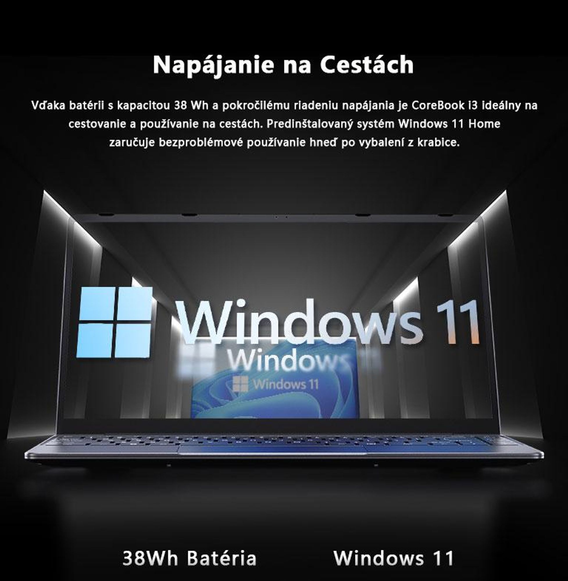 Notebook CHUWI CoreBook-K1 s procesorom i3-10100Y, 14-palcovým FHD IPS displejom, 8 GB RAM, 256 GB SSD, Bluetooth a Windows 11