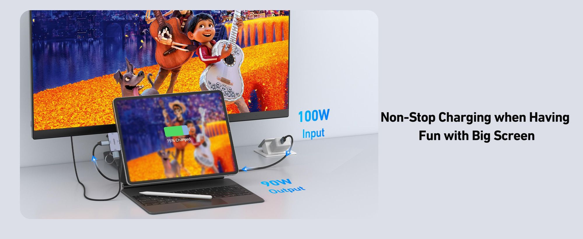 BENFEI Hubs USB C Hub 3in1 Super Kompakt HDMI 4K 60Hz