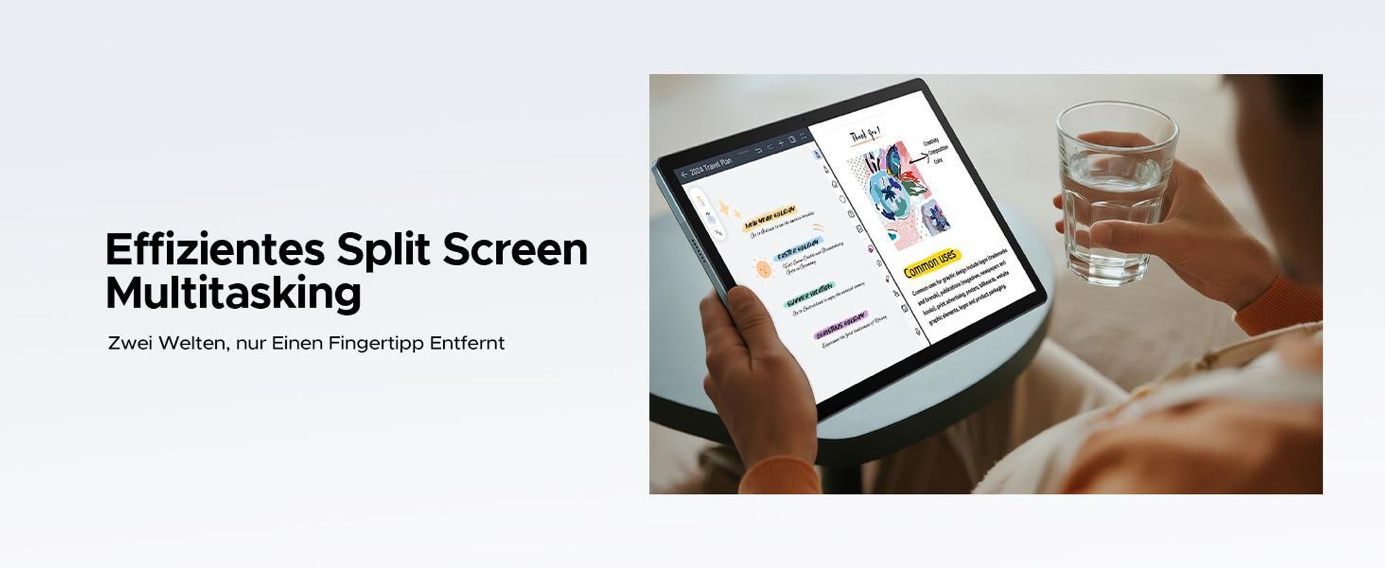 DOOGEE U13 Pro Tablet Android 16, 13,4 Zoll, 36 (6+30) GB + 256 GB(bis 2TB erweiterbar), 120Hz, 11.000 mAh/18 W, Gemini AI, Widevine L1,Tastatur-Set