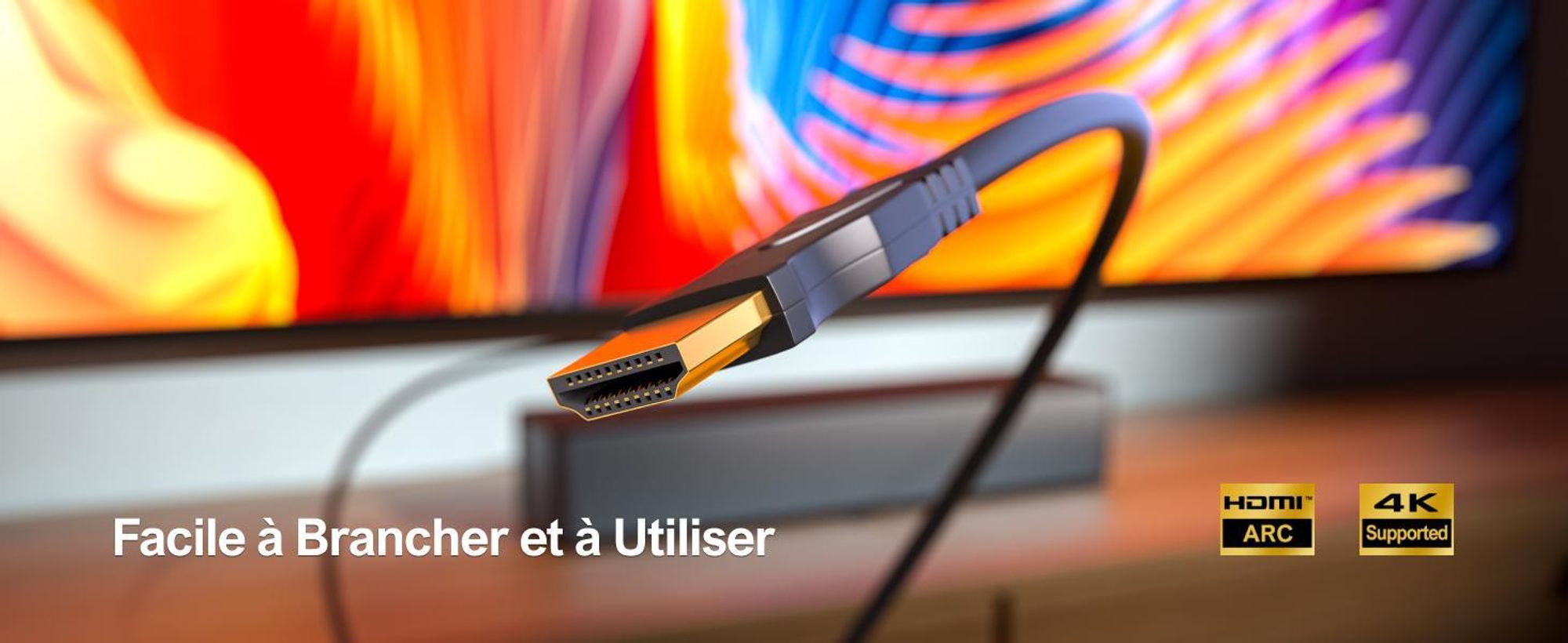 ULTIMEA Poseidon D50 - Barre de son surround 5.1, Système de son surround virtuel, Barre de son pour téléviseur avec caisson de basses et haut-parleurs arrière