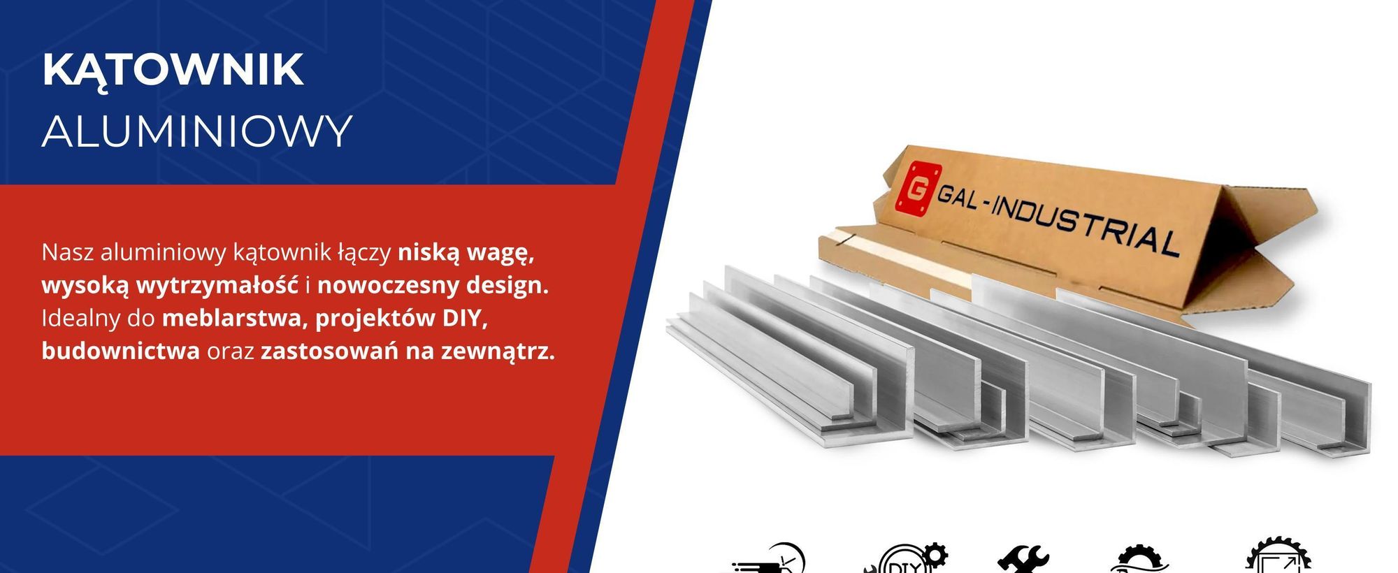 Kątownik Aluminiowy 40x10x2mm 160cm Aluminium EN6060 PA38+Cięcie na wymiar