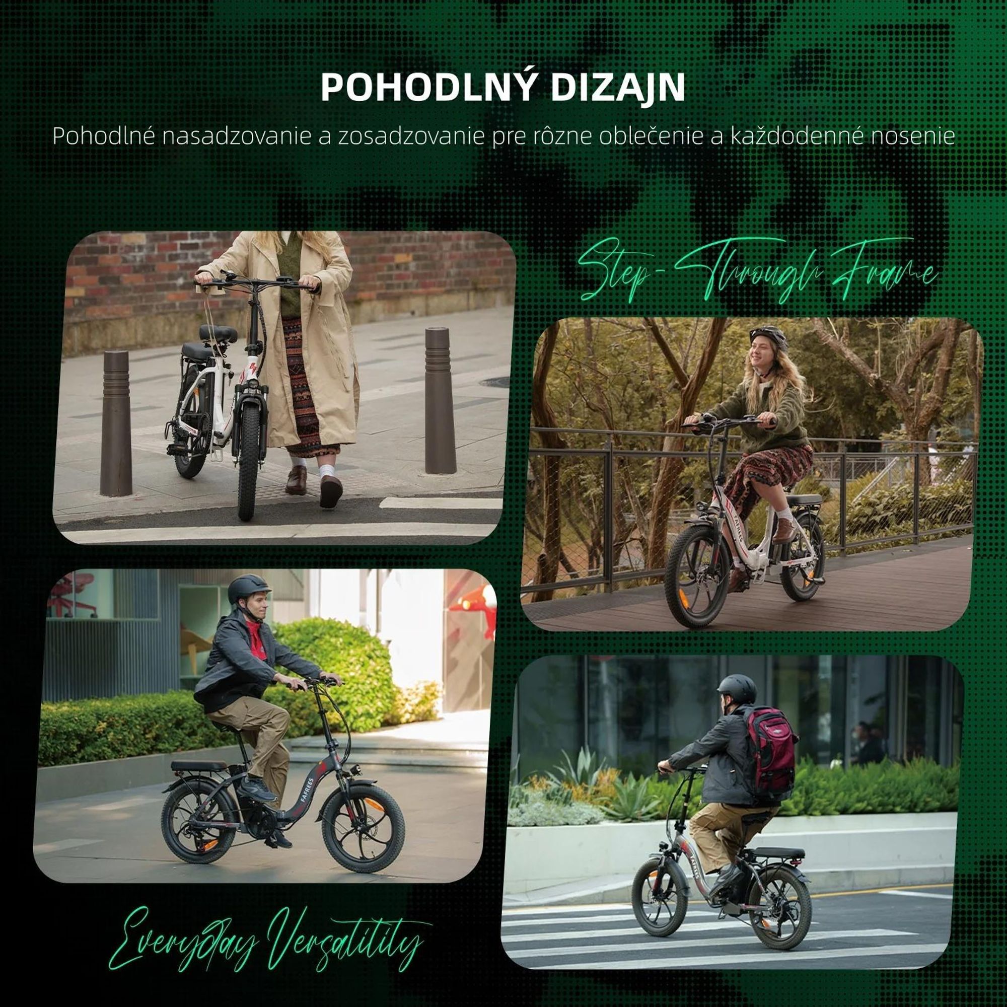 FAFREES F20 E-bike - Motor 250W, Batéria 36V18Ah, 20 Palcové Mechanická Kotúčová Brzda - Sivá