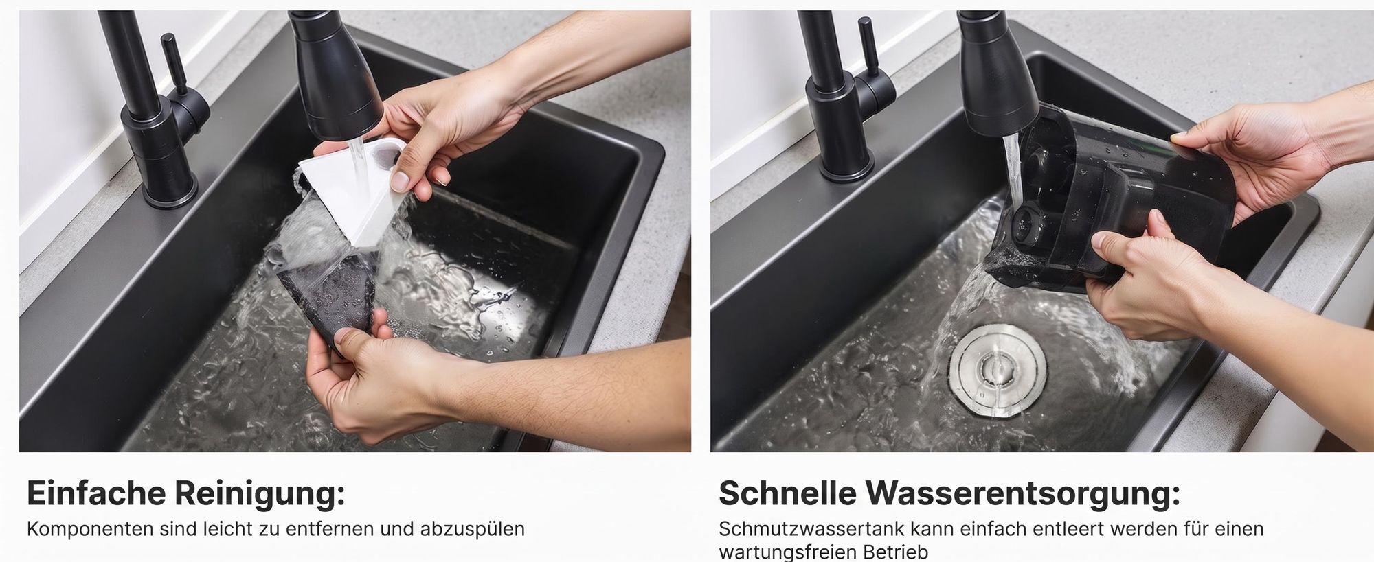 Lubluelu V8-B Polsterreiniger mit Heißwasserfunktion 60℃ 15000Pa Waschsauger 3-in-1 Teppichreiniger Nasssauger für Sofa, Autositze & Polster