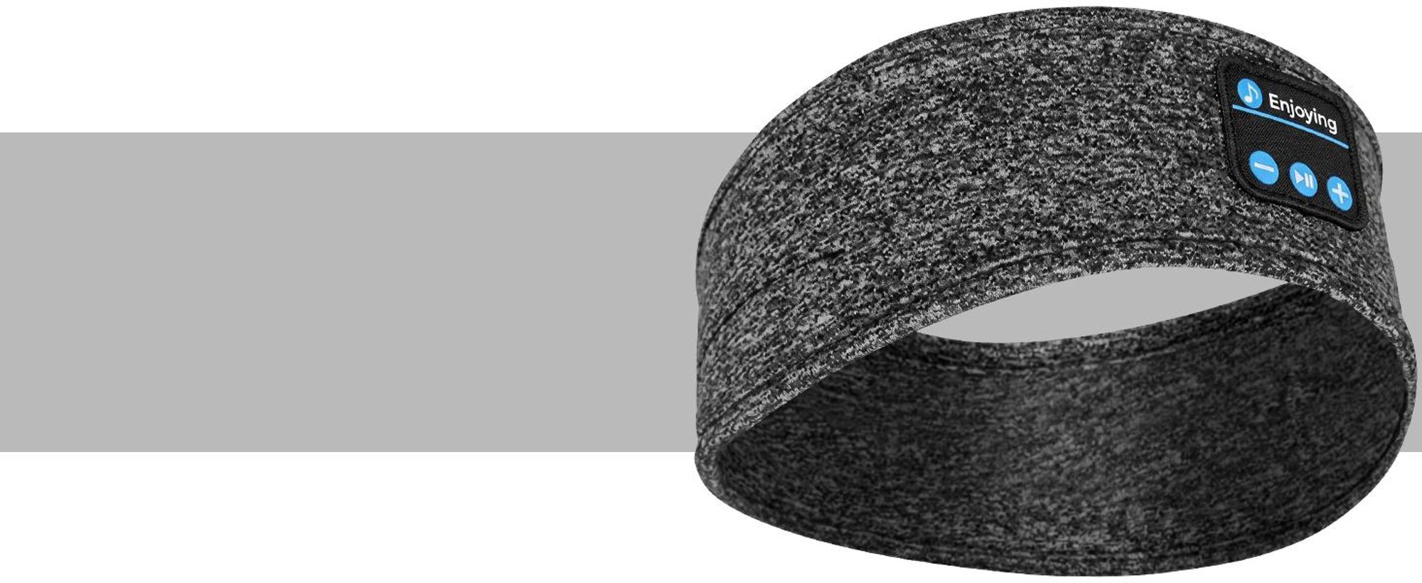 KRUMAD Schlafkopfhörer Bluetooth 5.3, Kopfhörer Stirnband für Seitenschläfer, kabellose Stereo Kopfhörer mit Lautsprechern, Musik und Schlaf