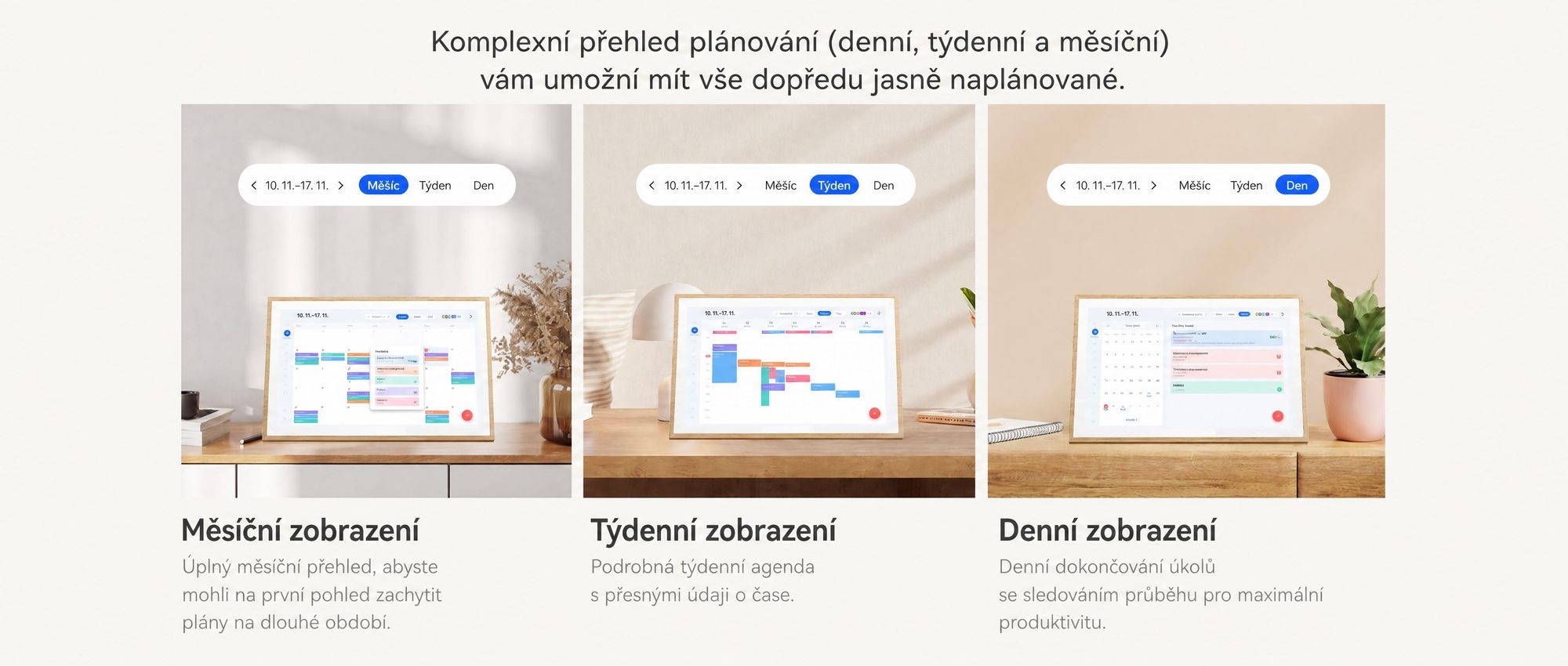 2026 NEU! 10.1 palců Blackview NEST 10 digitální kalendář a fotorámeček s dotykovým ovládáním, Wi-Fi 6, 1280x800, 16:10, IPS