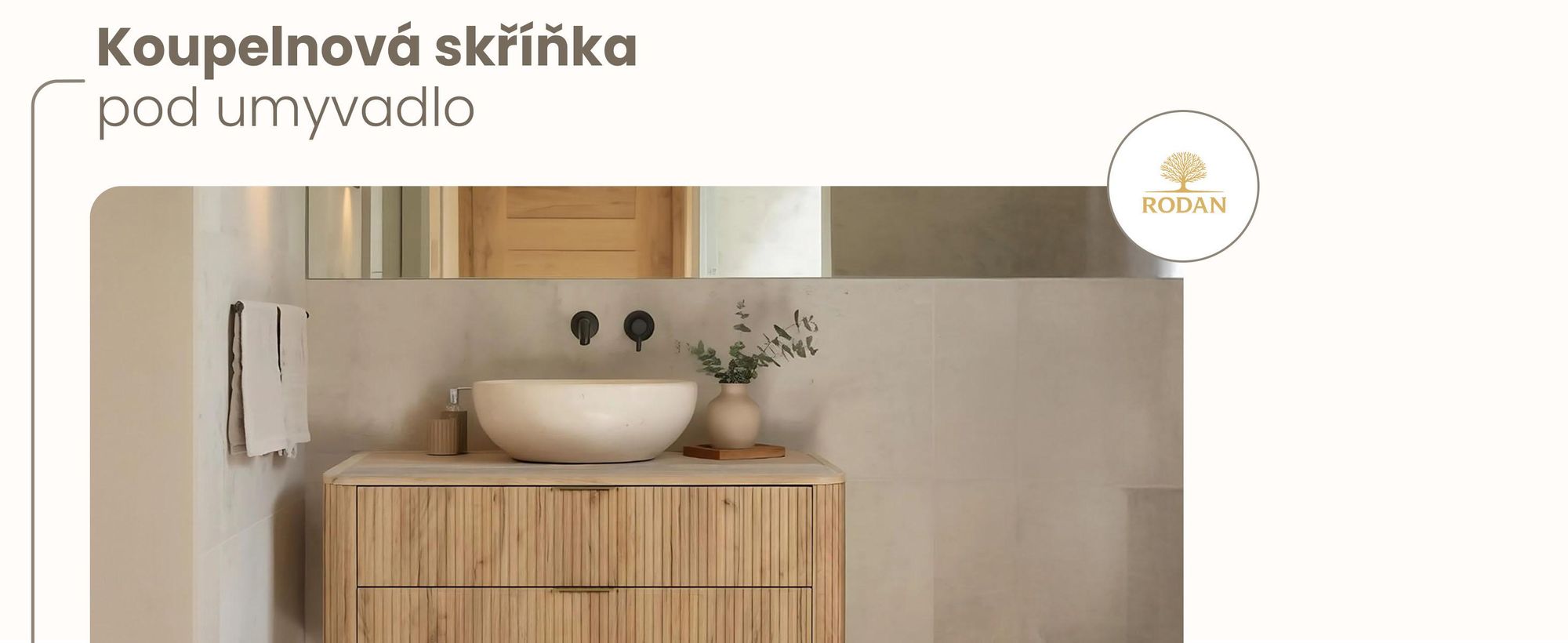 Koupelnová Skříňka 120 CM Hnědý Mat MDF 2 Zásuvky