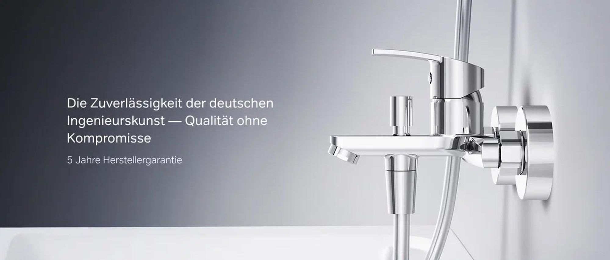 AM.PM Badewannenarmatur Wannenarmatur Chrom Einhebelmischer Wandmontage Bad Badewannen Armaturen