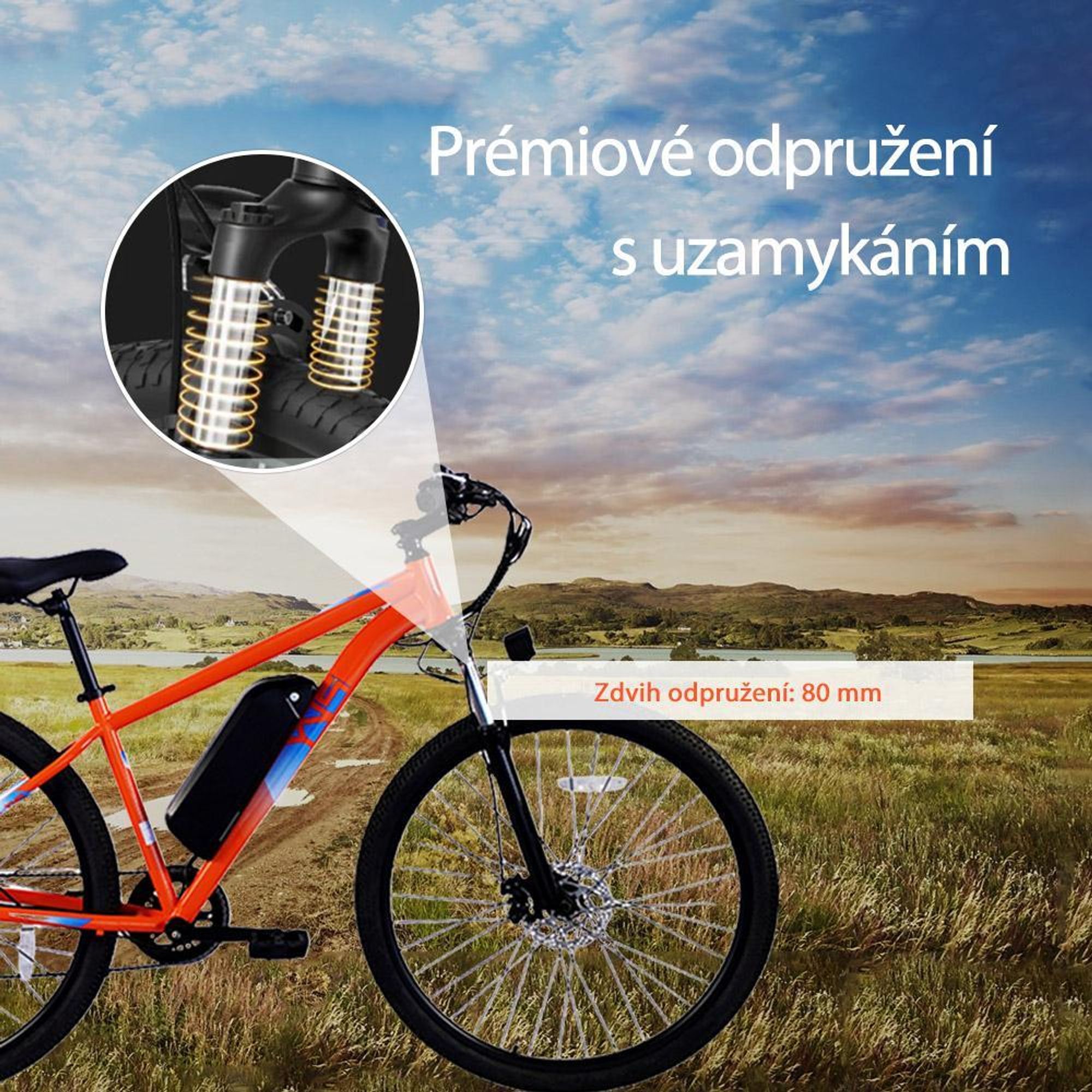 PVY M29 Elektrokolo - Výkon 250W Baterie 48V17.5Ah 29" koly Mechanická Kotoučová Brzda - Šedá